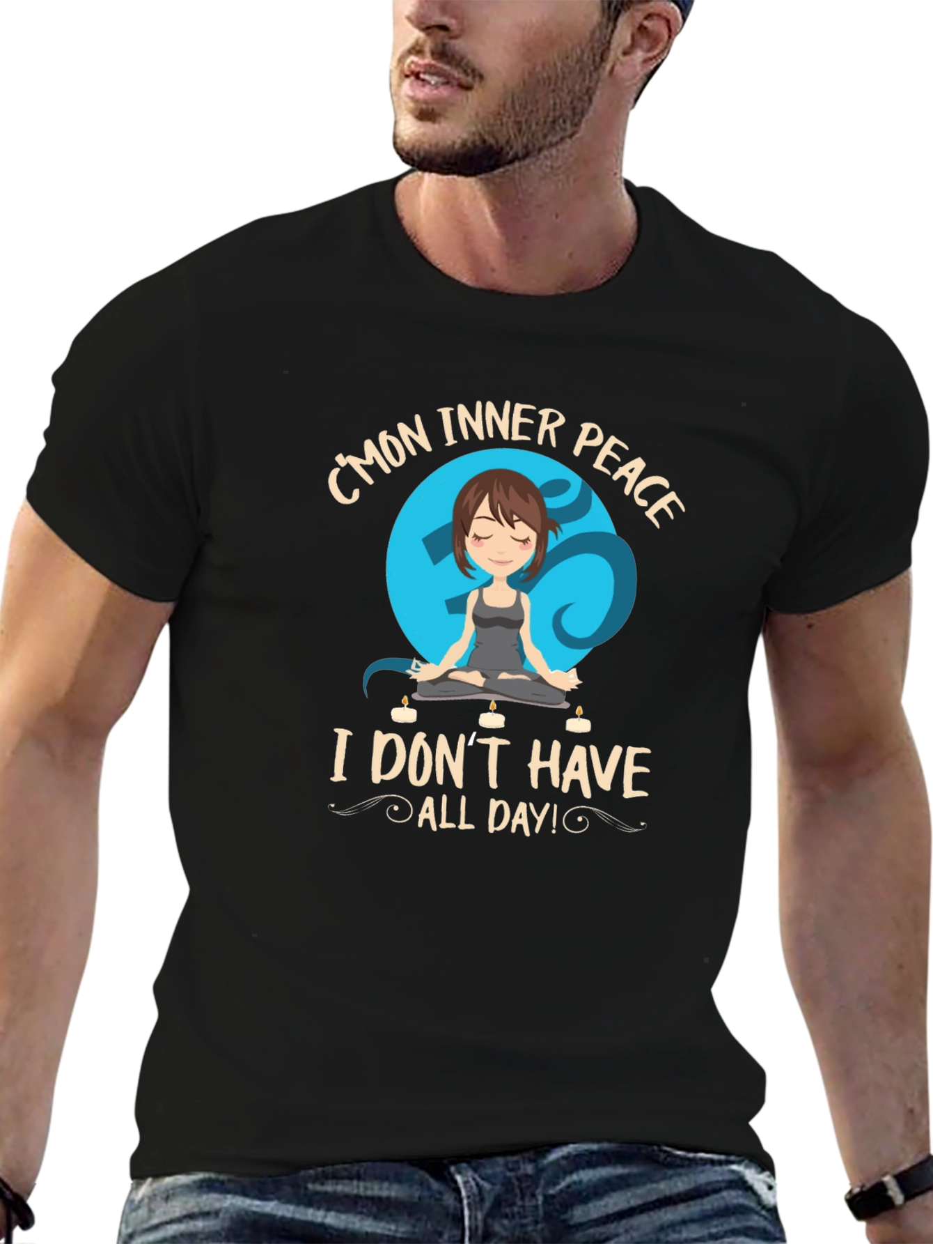 Inner Peace Yoga T-Shirt - Funny Meditation Tee
