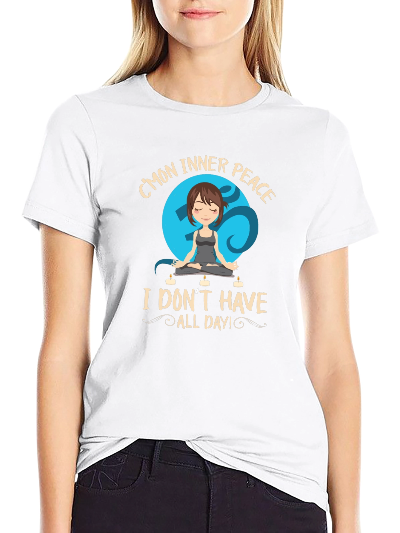 Inner Peace Yoga T-Shirt - Funny Meditation Tee