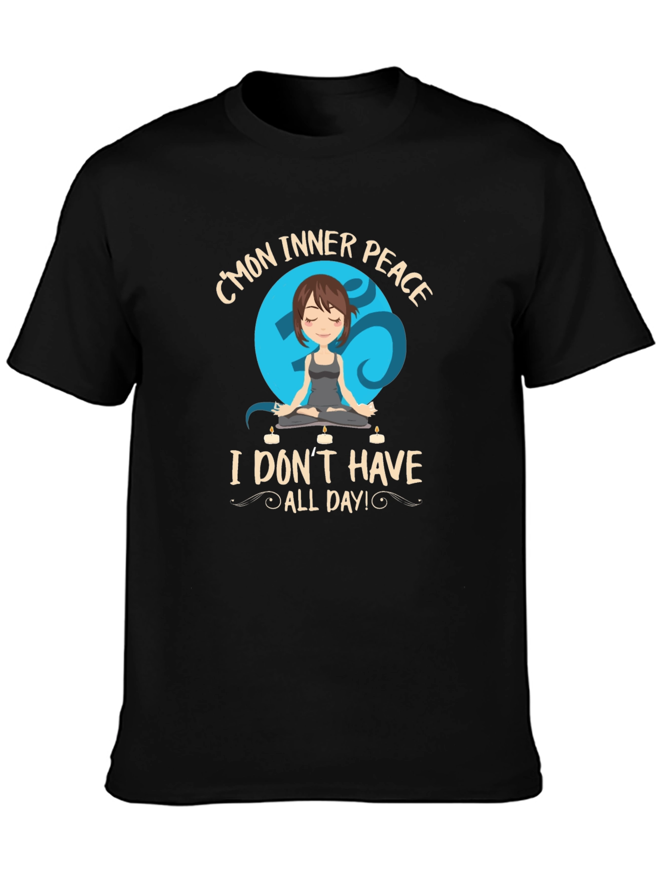 Inner Peace Yoga T-Shirt - Funny Meditation Tee