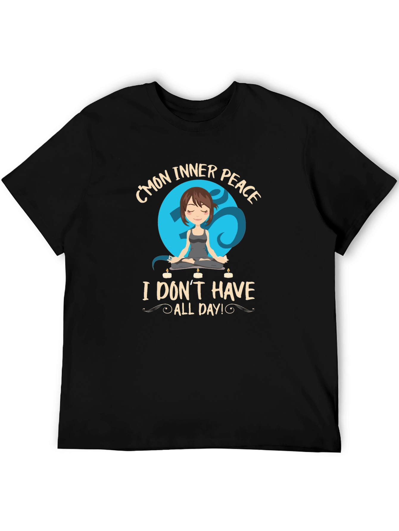 Inner Peace Yoga T-Shirt - Funny Meditation Tee