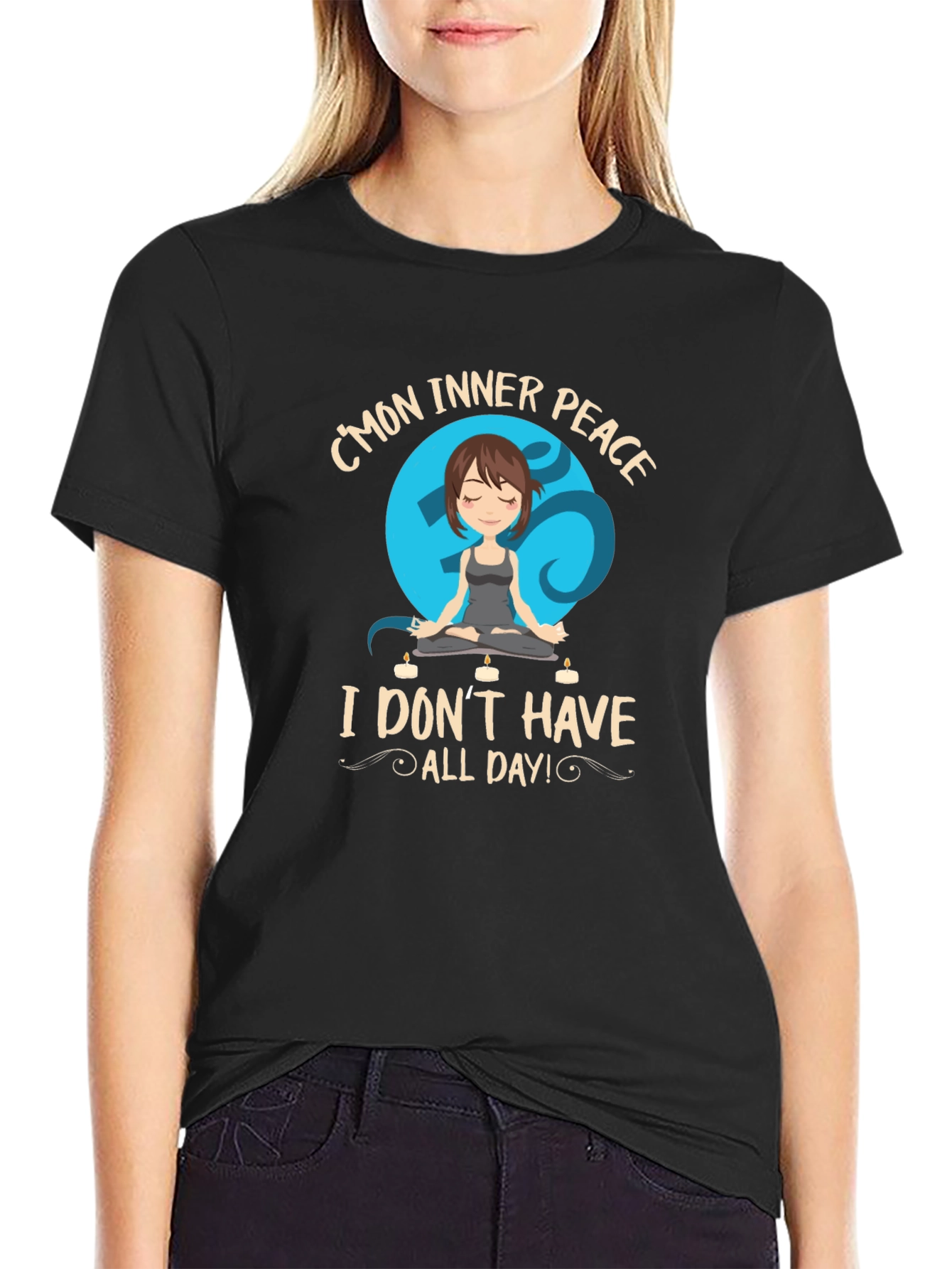 Inner Peace Yoga T-Shirt - Funny Meditation Tee