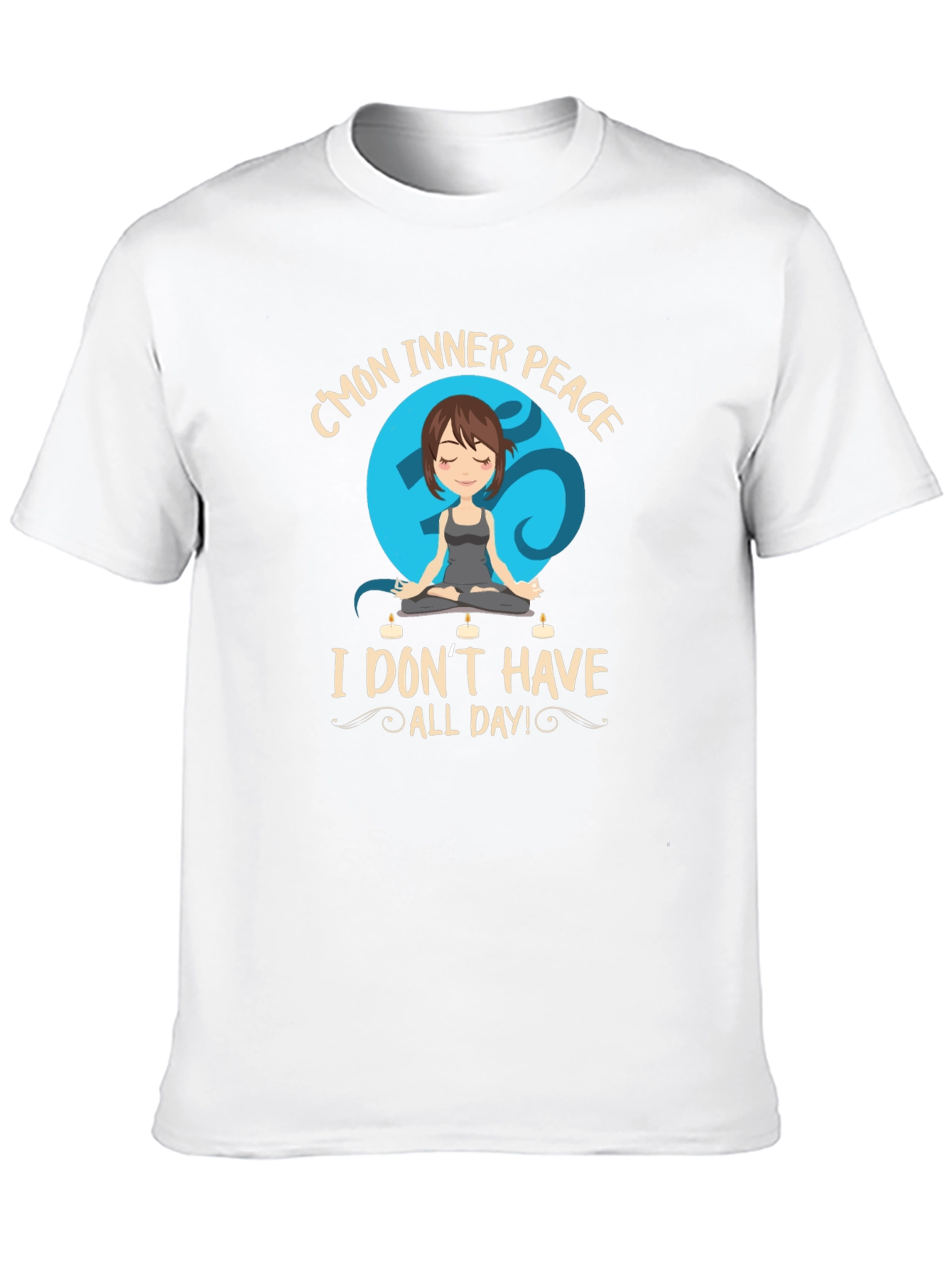 Inner Peace Yoga T-Shirt - Funny Meditation Tee