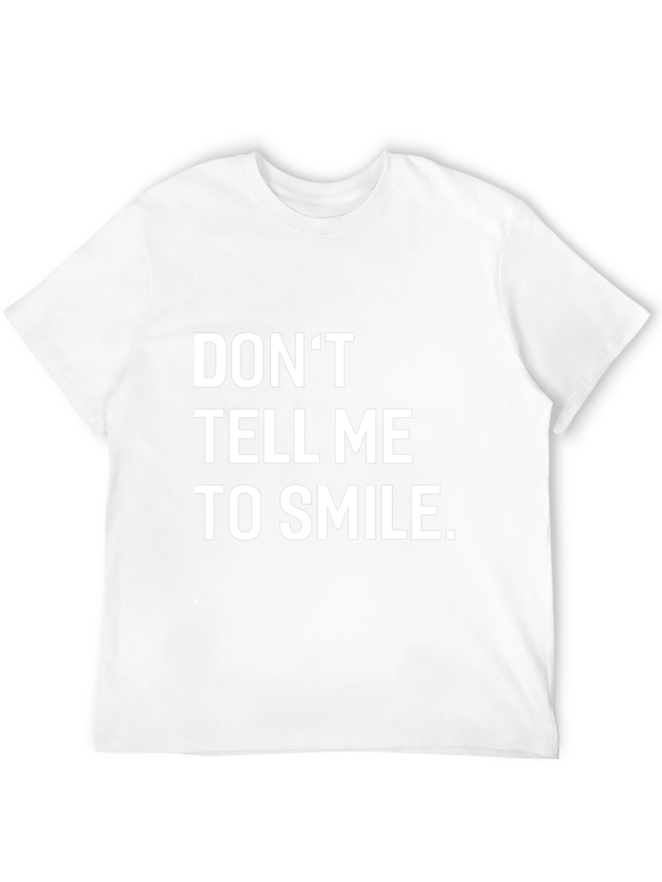 Dont Tell Me To Smile Black Graphic Tee