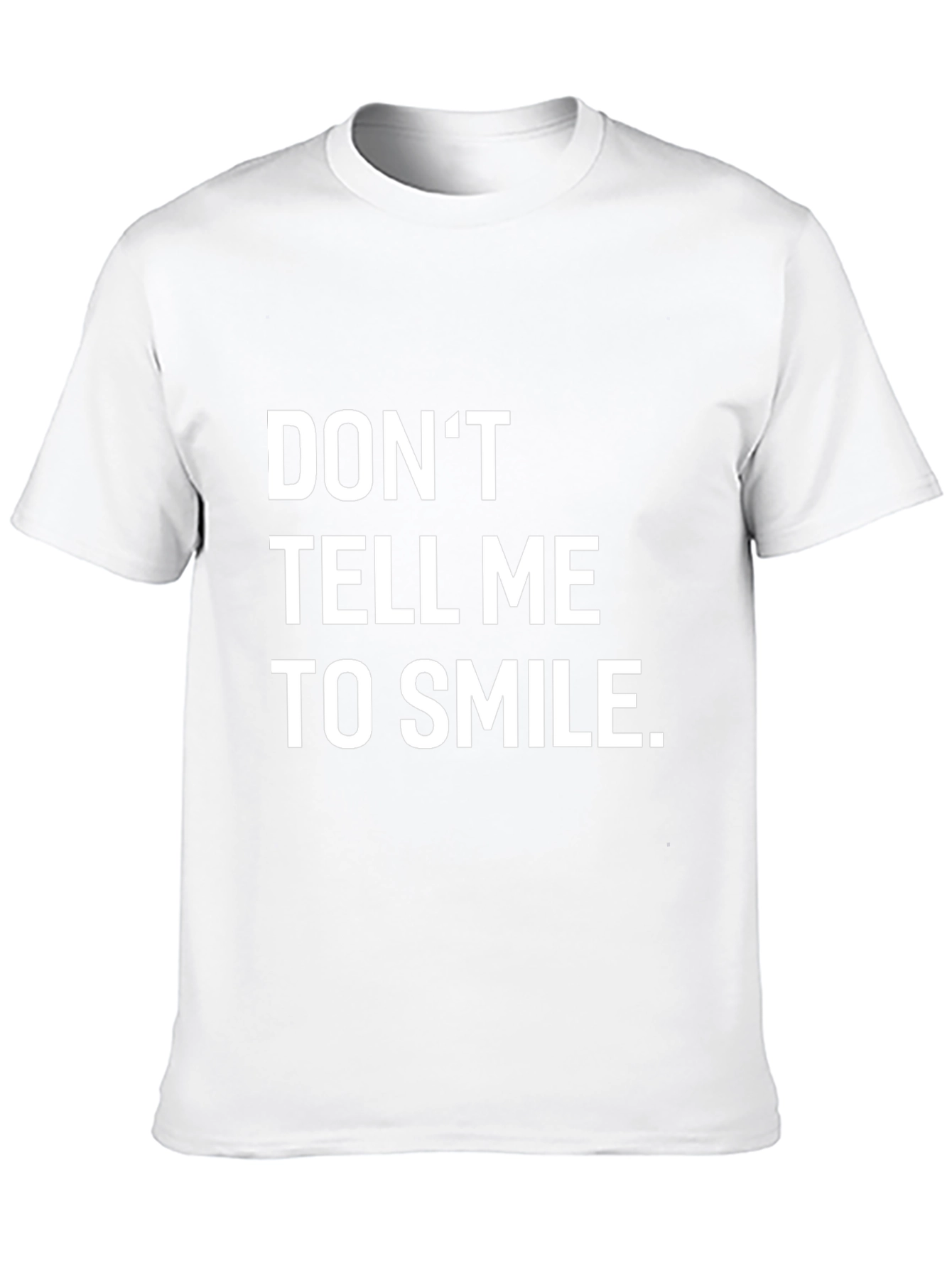 Dont Tell Me To Smile Black Graphic Tee