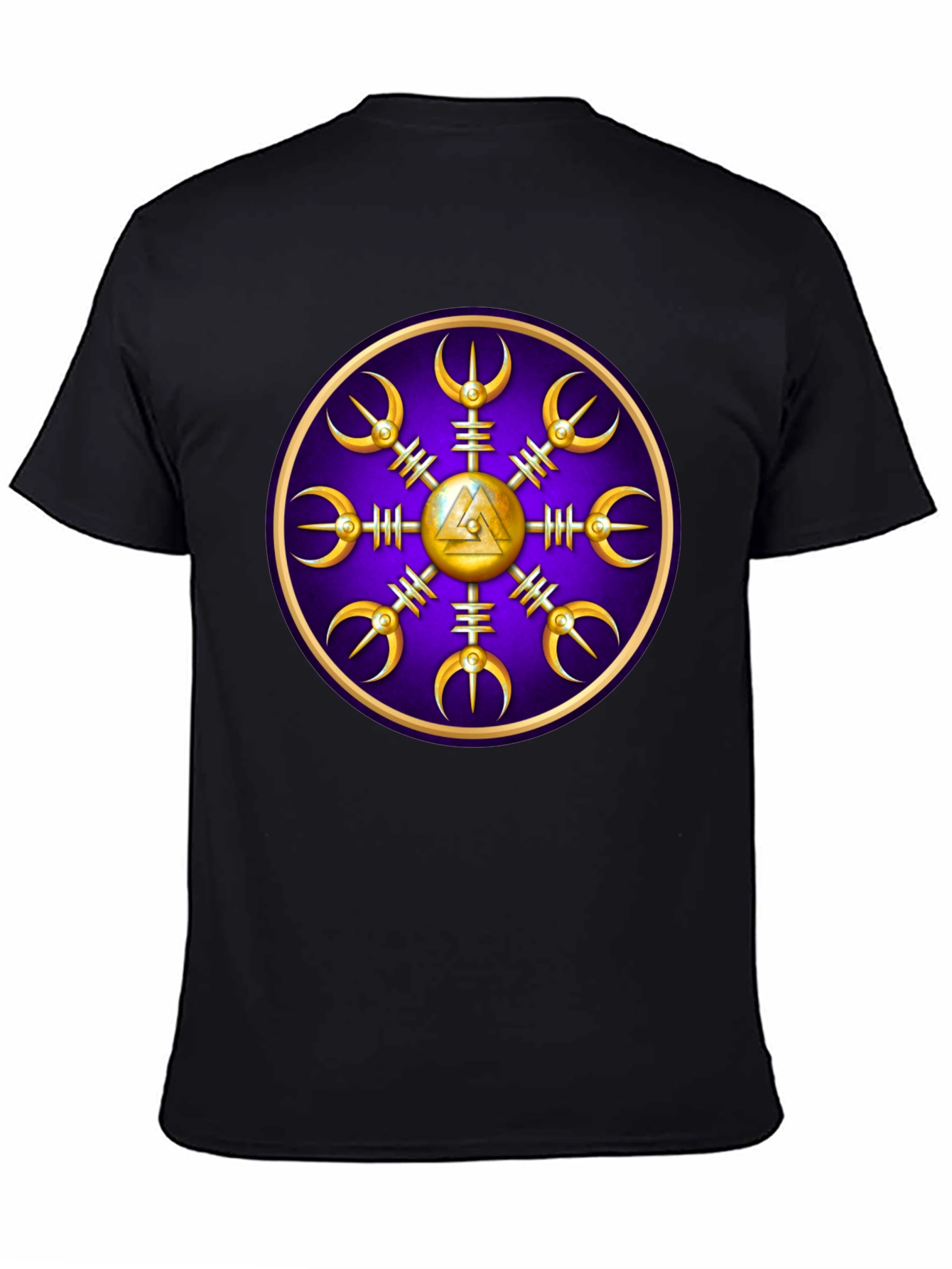 Viking Helm of Awe Graphic Tee - Black