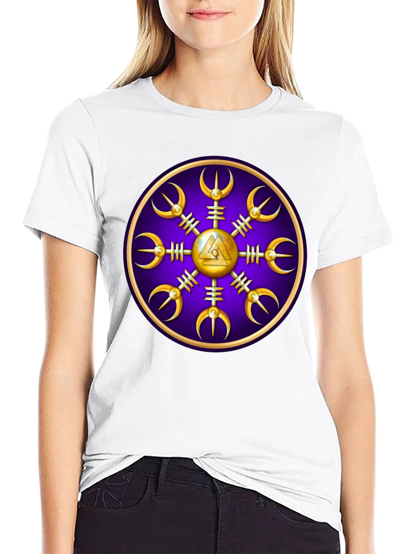 Viking Helm of Awe Graphic Tee - Black