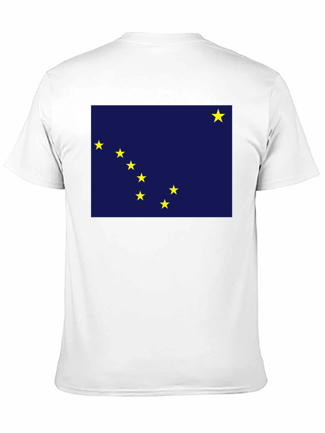 Alaska Flag Graphic T-Shirt - Black Crew Neck Tee