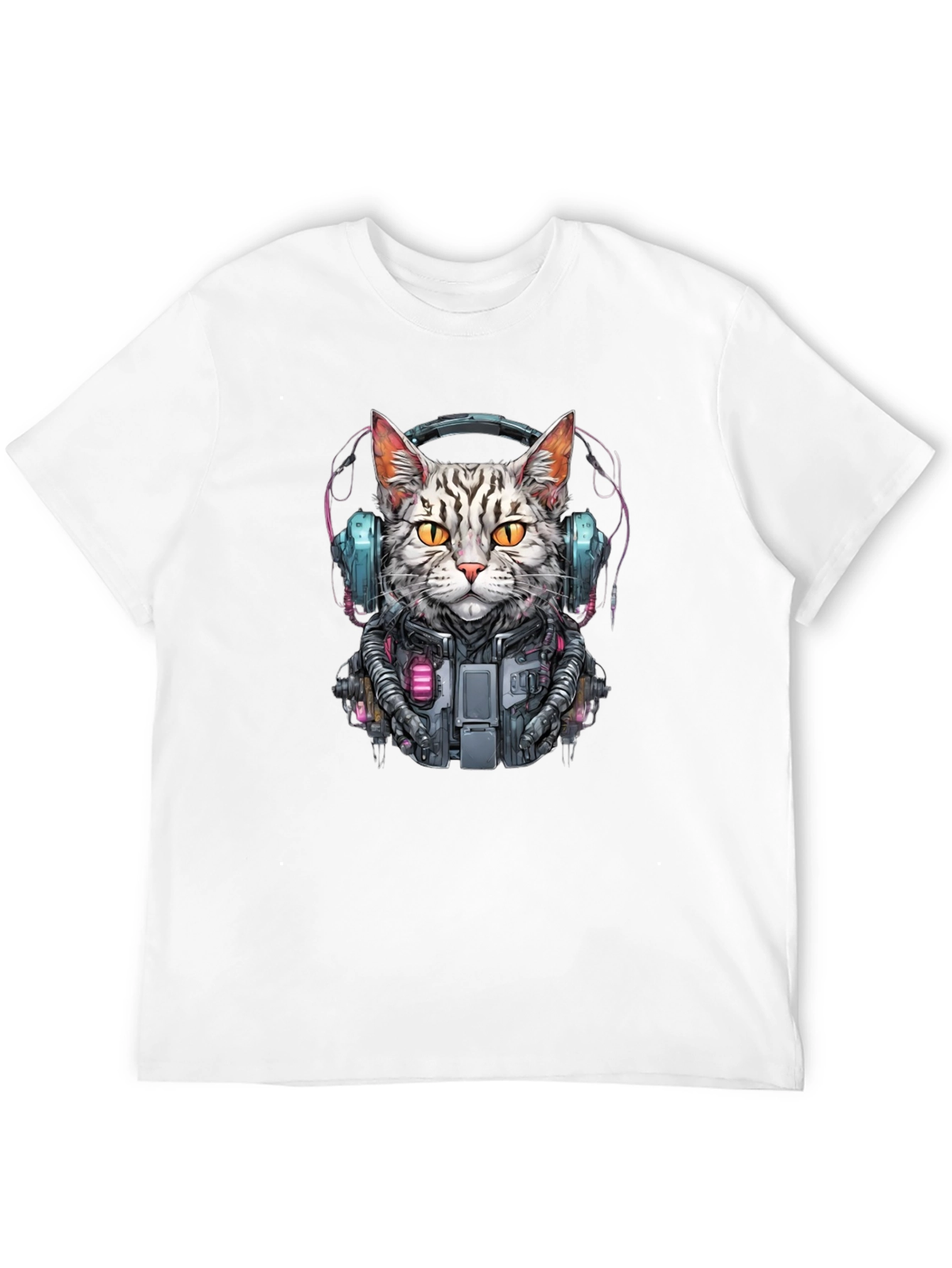 Cyberpunk Cat T-Shirt - Unique Graphic Tee