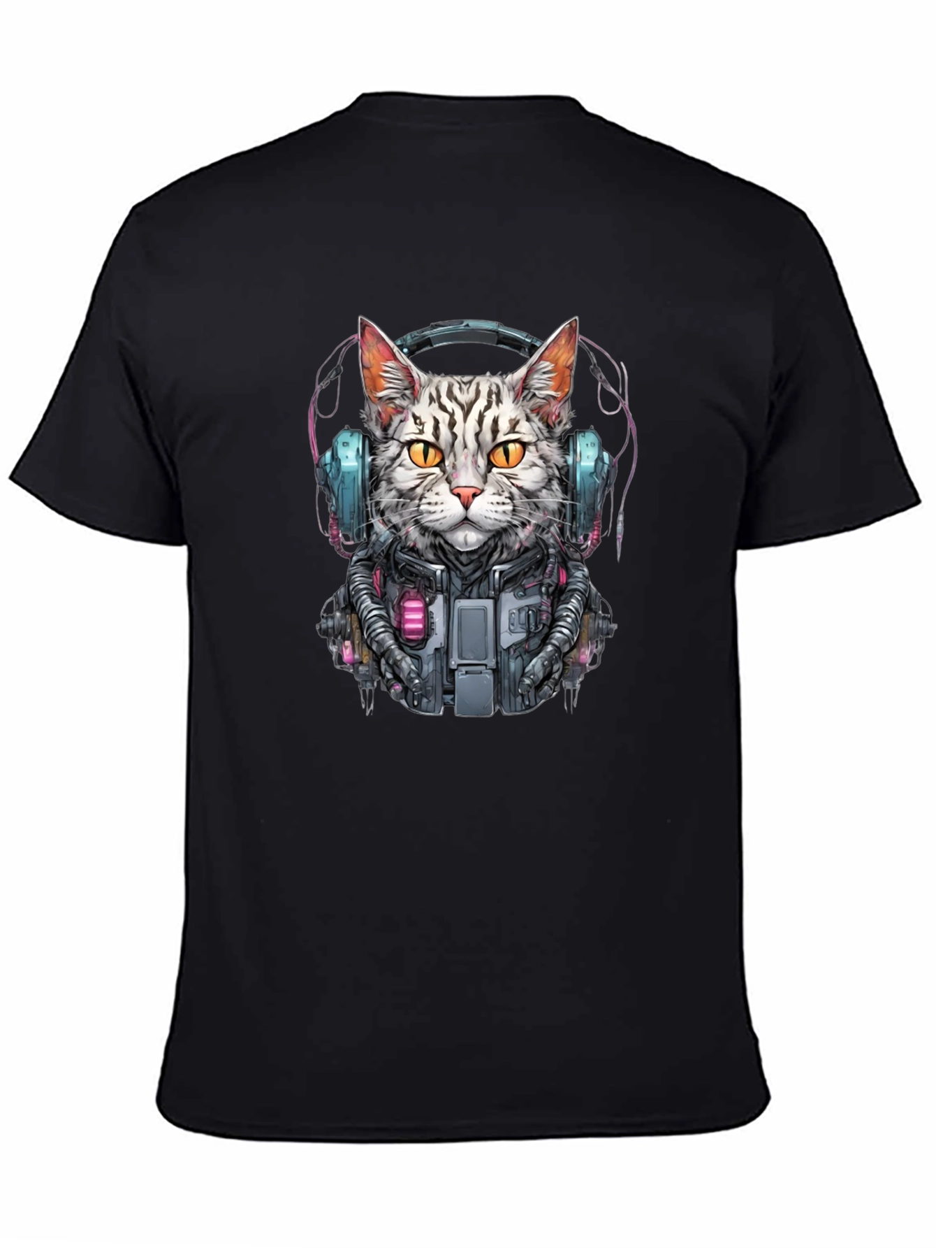 Cyberpunk Cat T-Shirt - Unique Graphic Tee