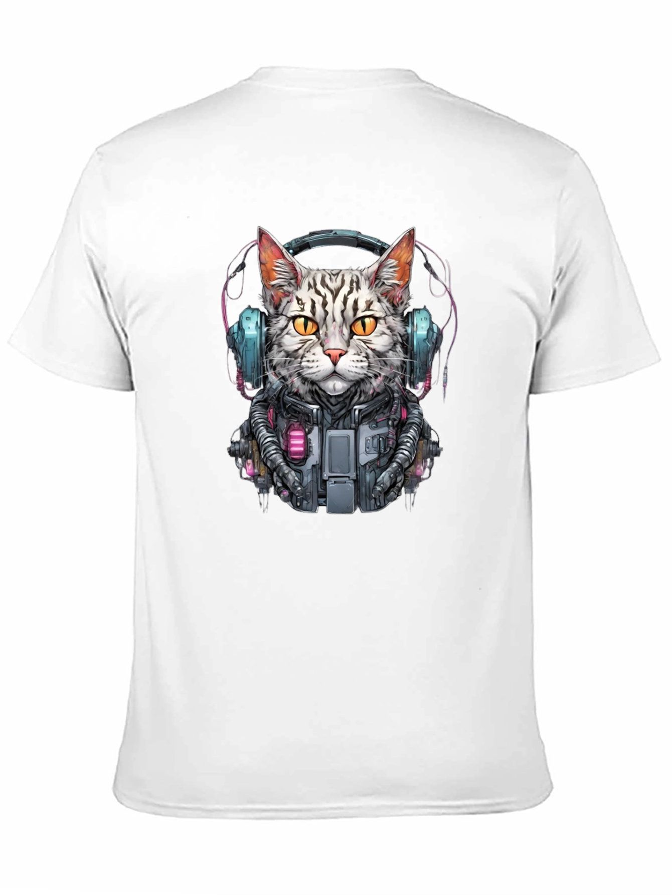 Cyberpunk Cat T-Shirt - Unique Graphic Tee