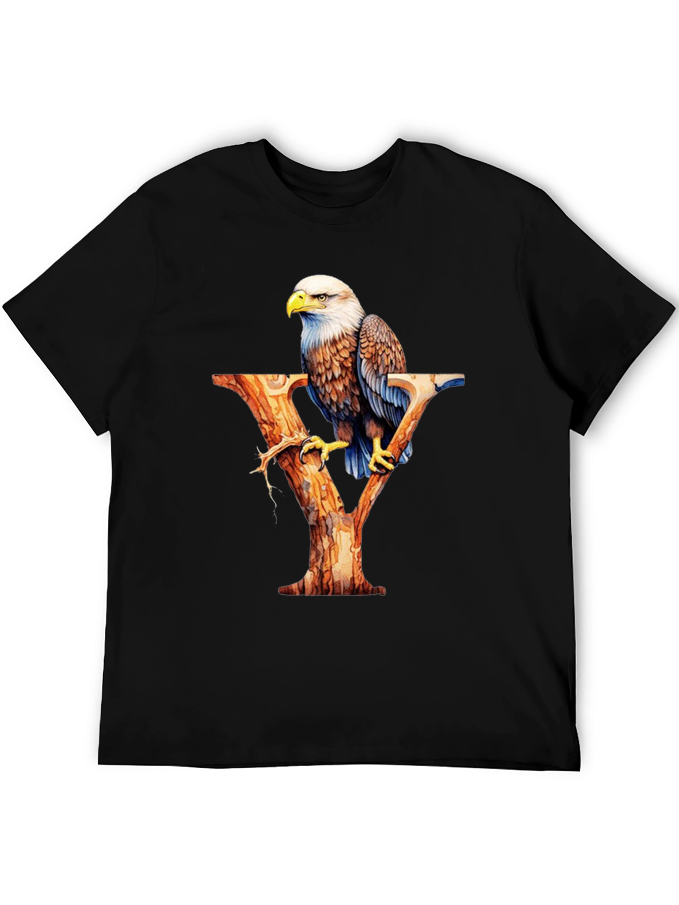 Bald Eagle Letter Y Graphic T-Shirt