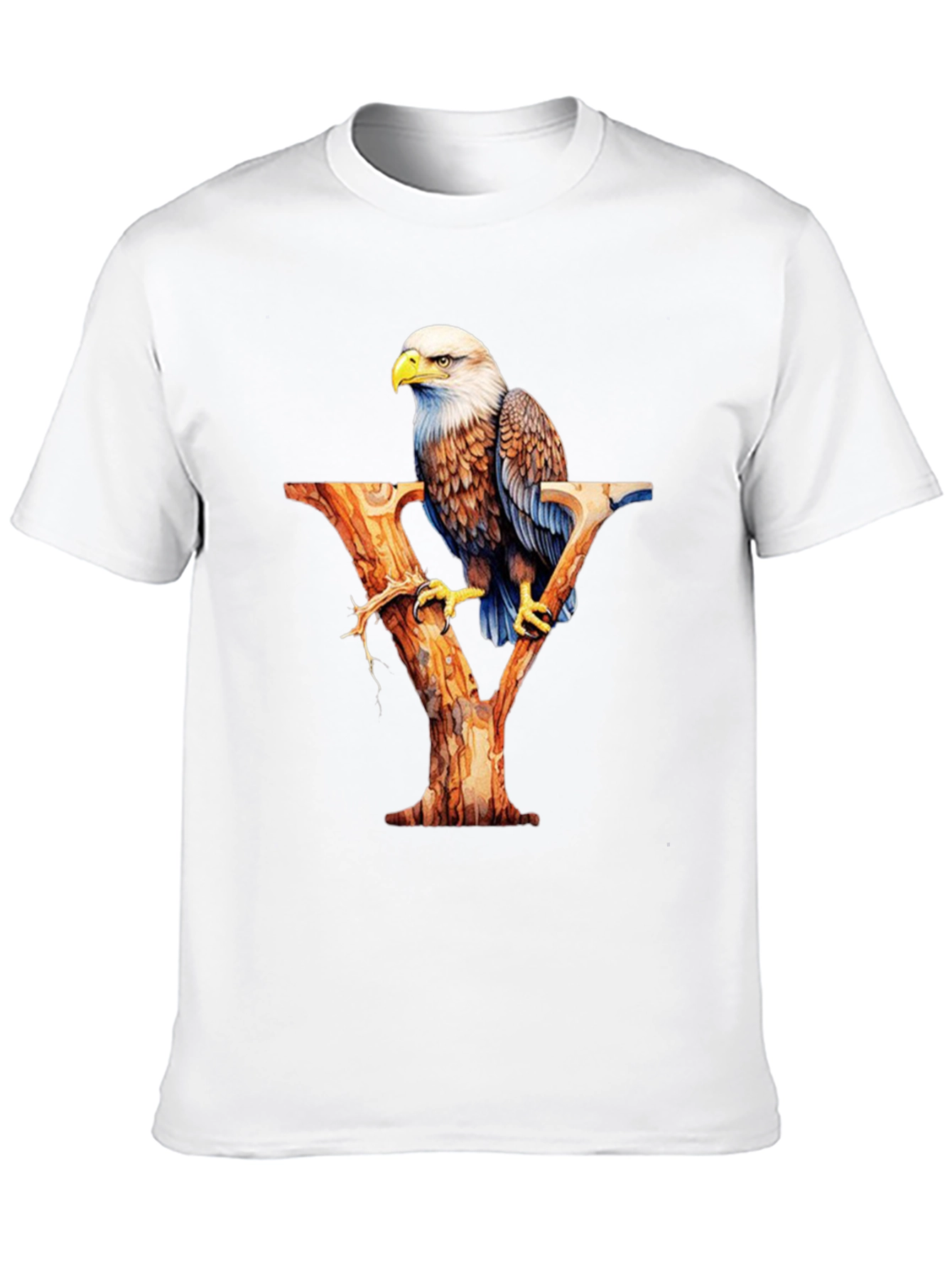 Bald Eagle Letter Y Graphic T-Shirt