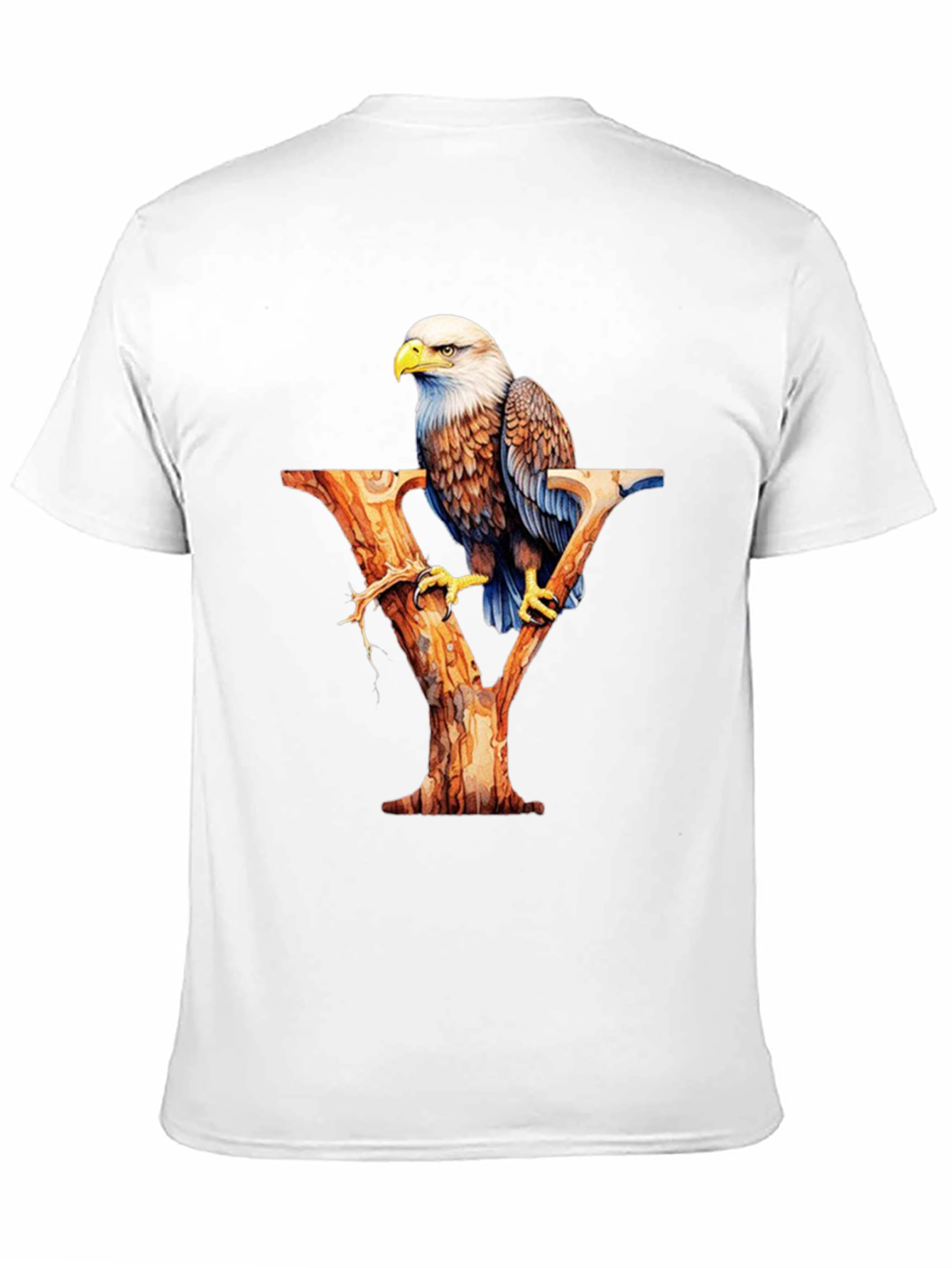 Bald Eagle Letter Y Graphic T-Shirt