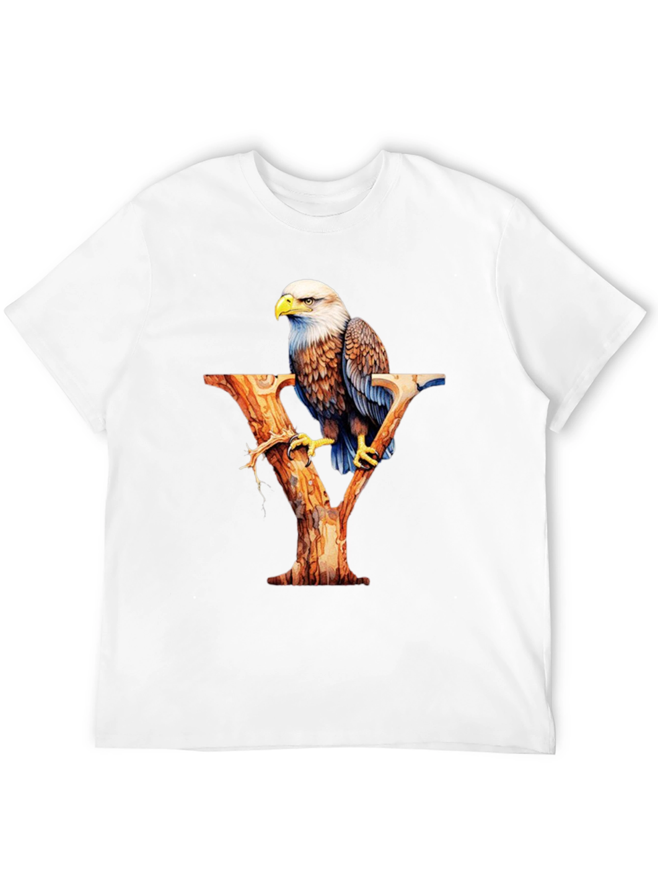 Bald Eagle Letter Y Graphic T-Shirt