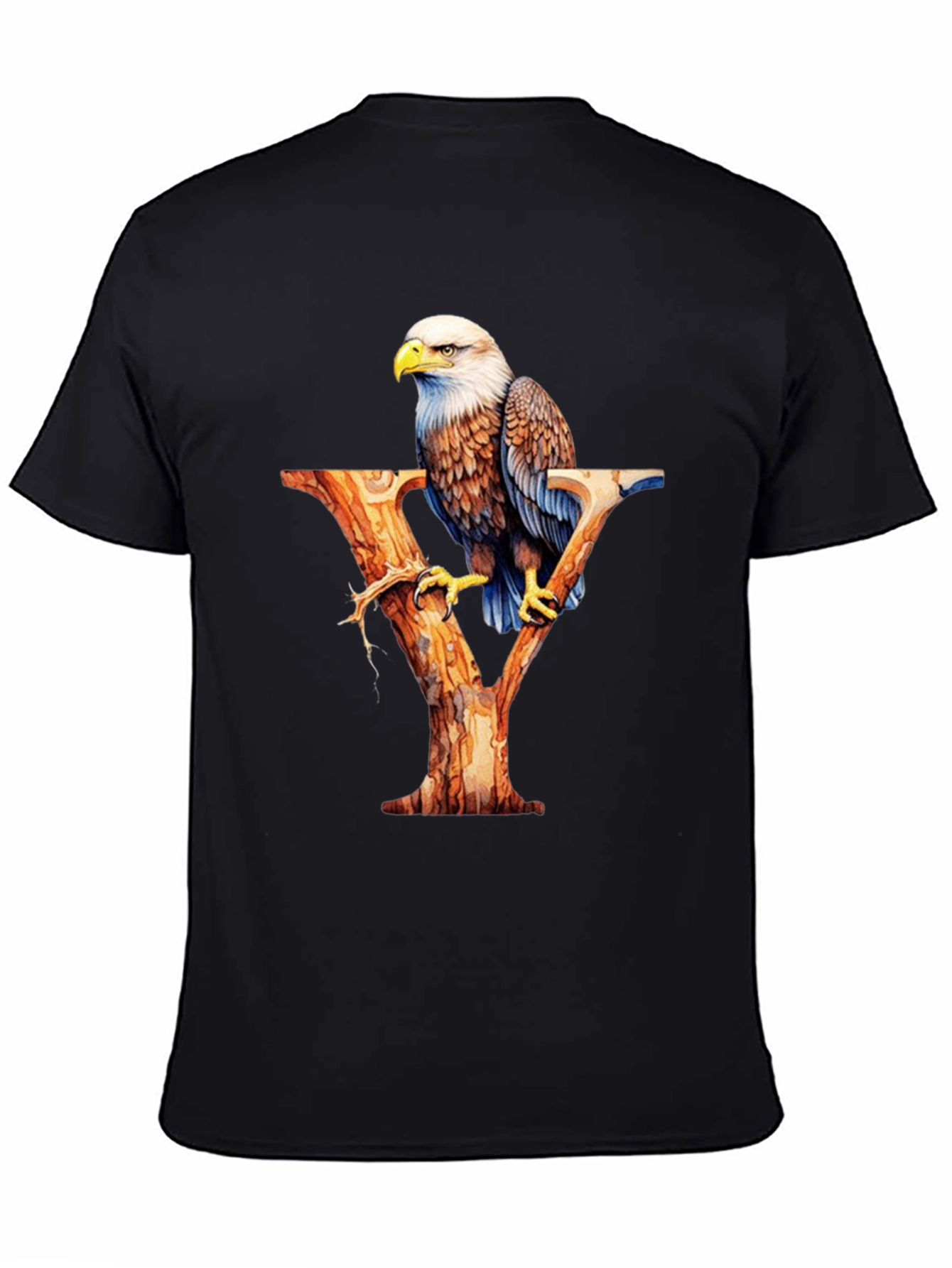 Bald Eagle Letter Y Graphic T-Shirt