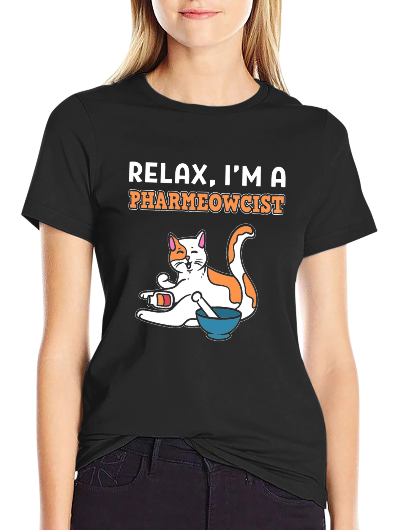 PharmEOWcist Cat Graphic Tee