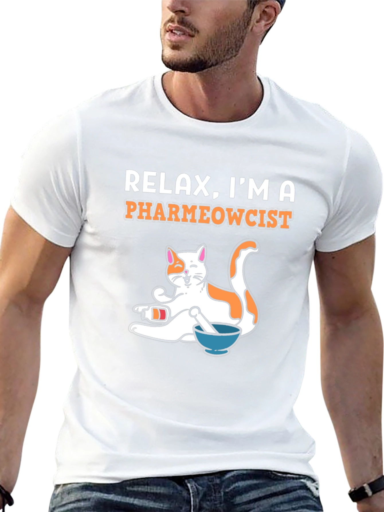 PharmEOWcist Cat Graphic Tee
