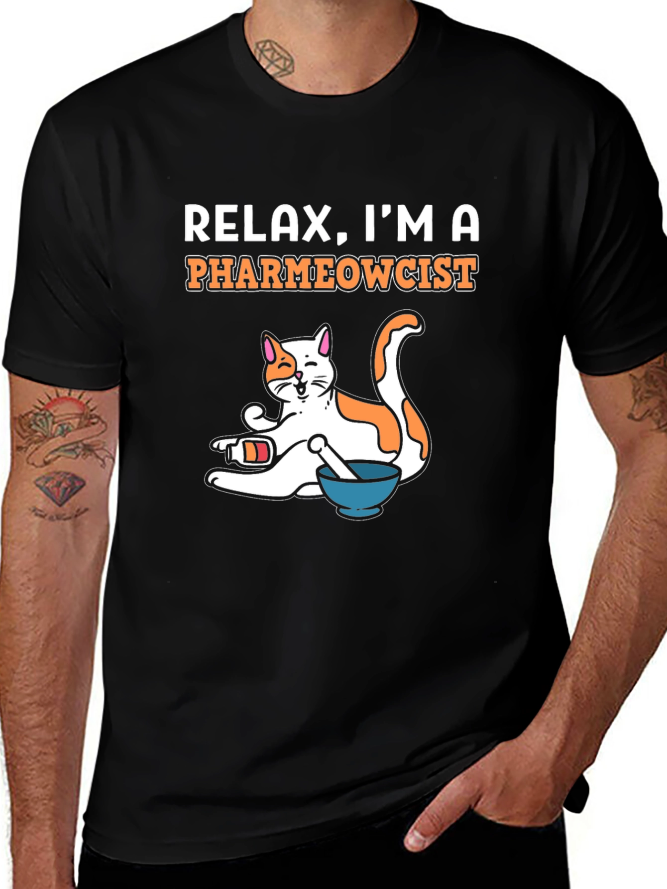 PharmEOWcist Cat Graphic Tee