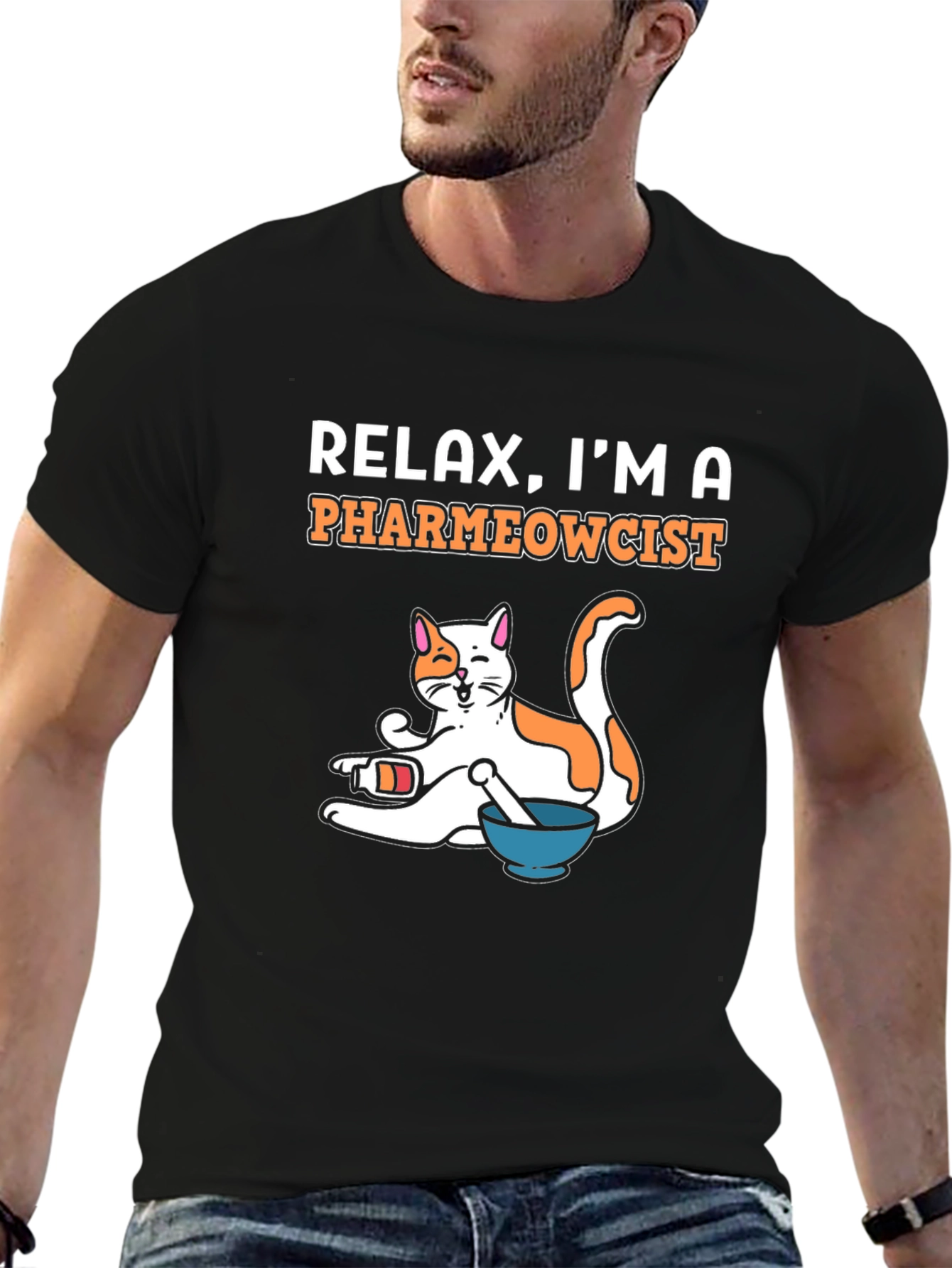 PharmEOWcist Cat Graphic Tee