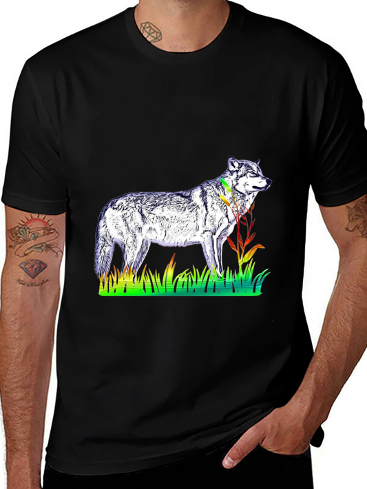 Wolf Graphic Black T-Shirt