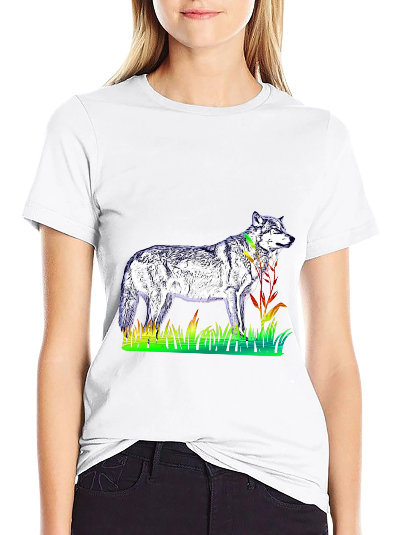 Wolf Graphic Black T-Shirt