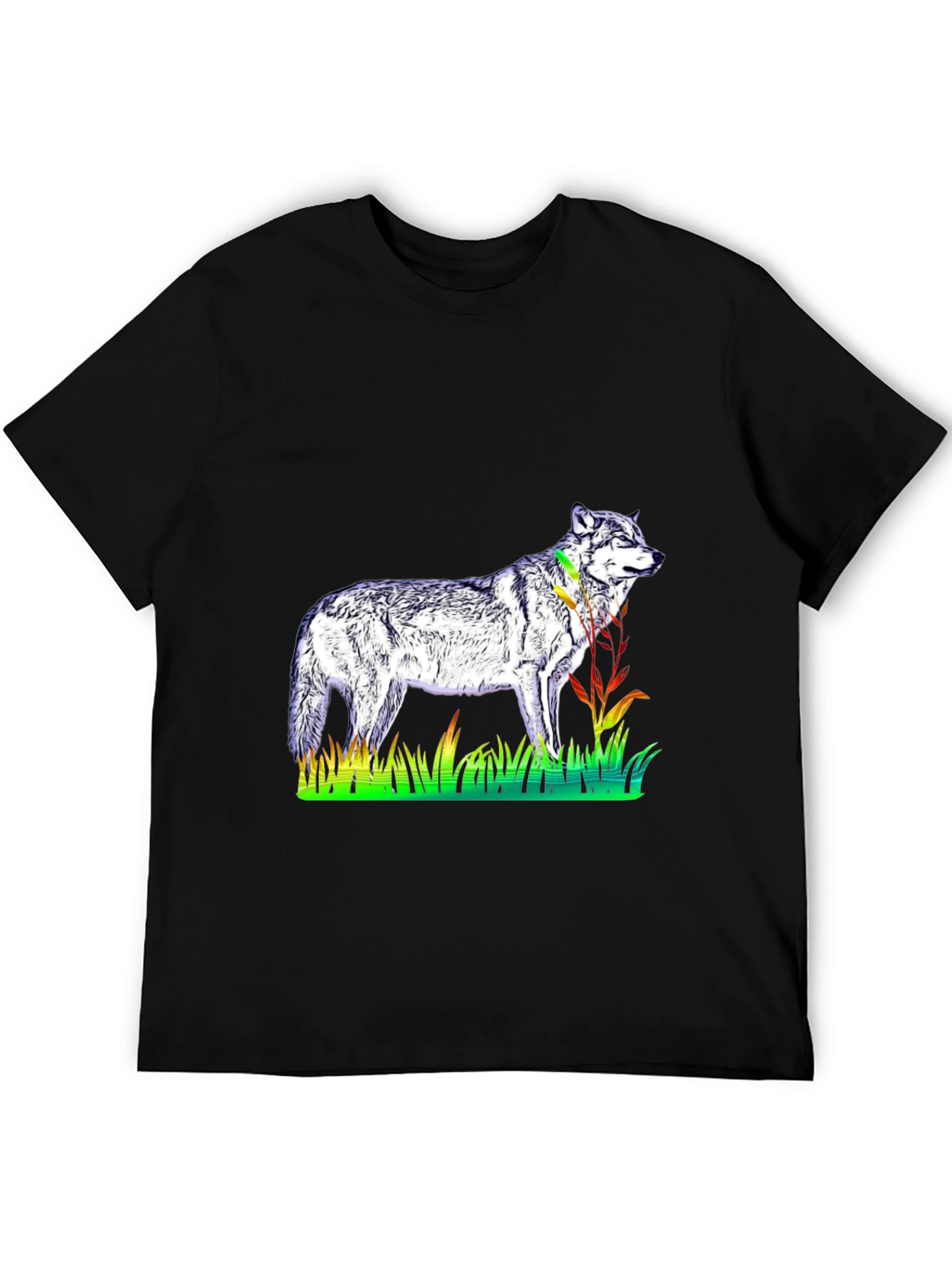 Wolf Graphic Black T-Shirt