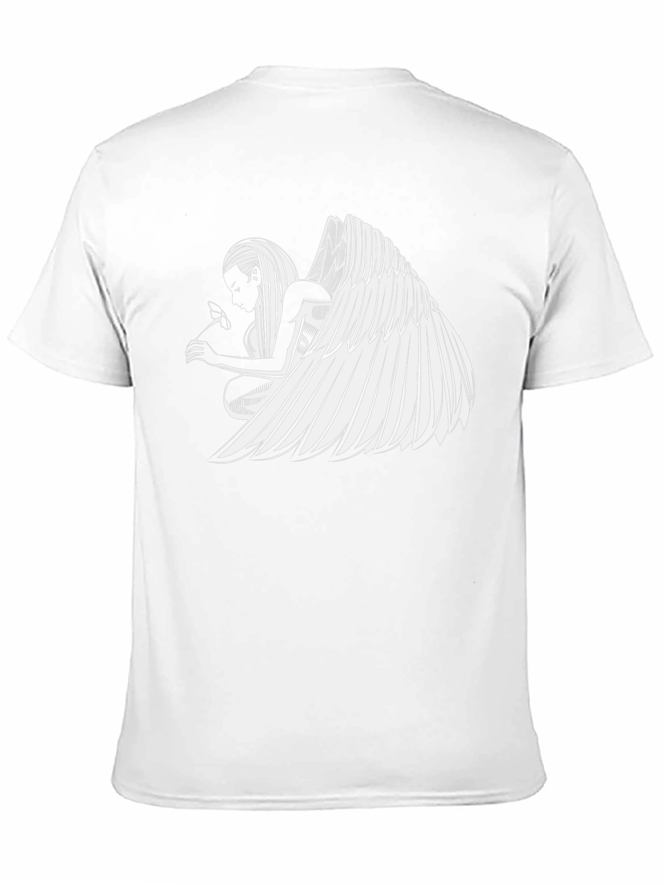 Angel Wing Graphic Black T-Shirt