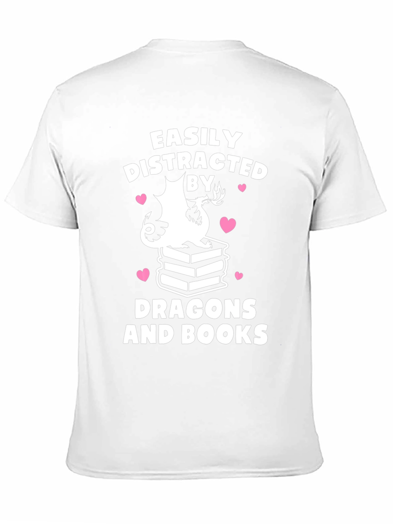 Easily Distracted by Dragons and Books T-Shirt