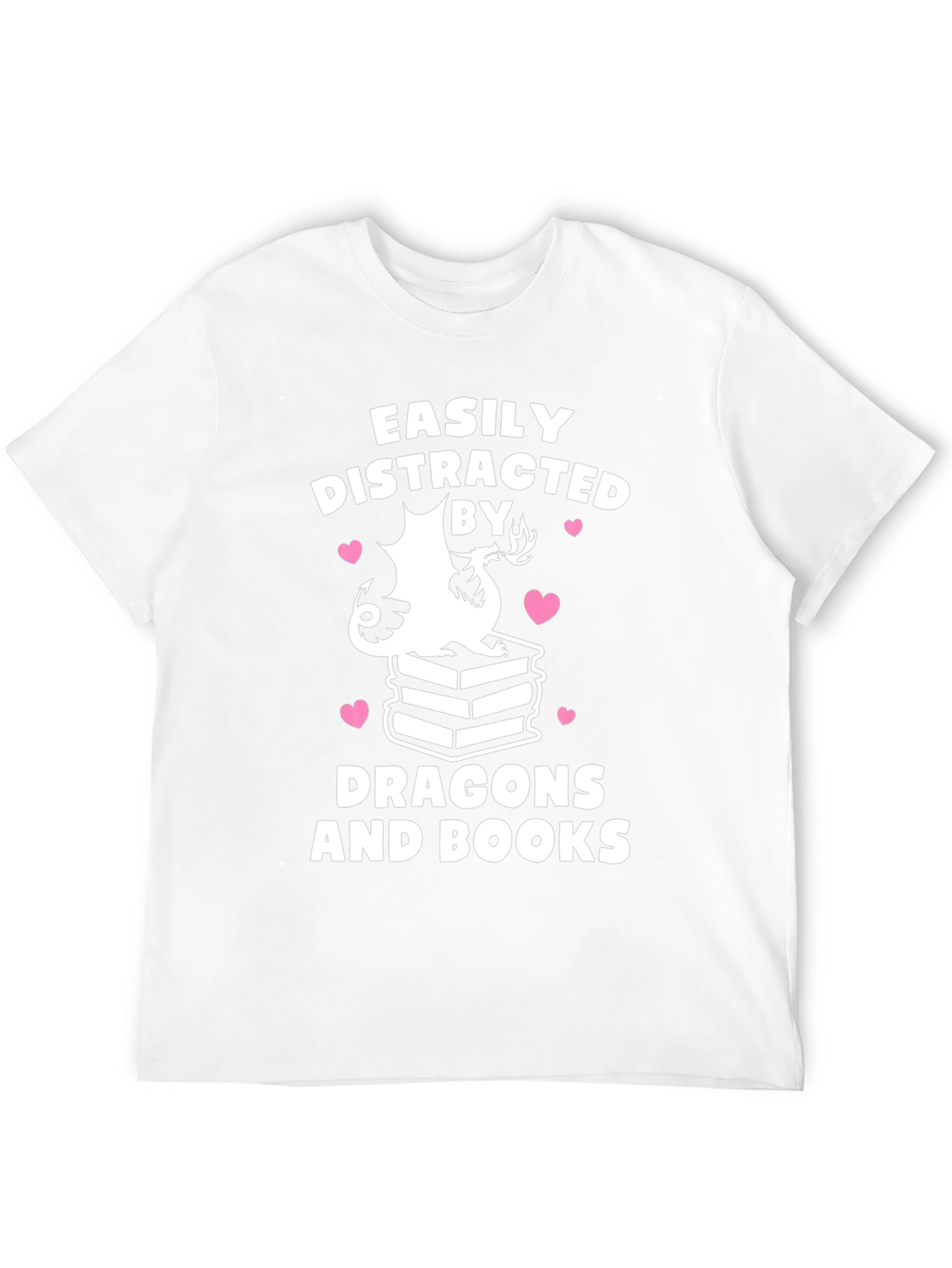 Easily Distracted by Dragons and Books T-Shirt