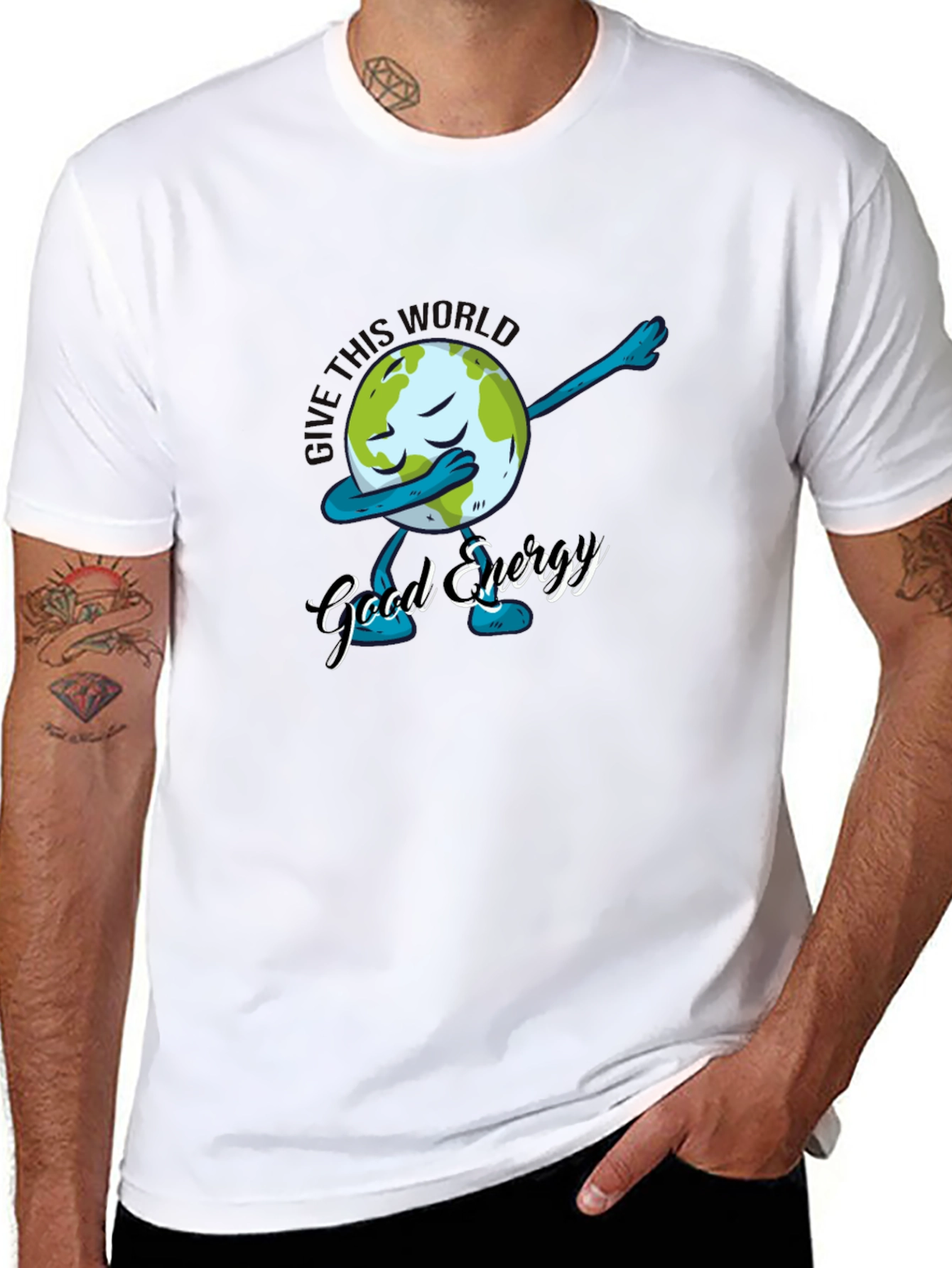 Give This World Good Energy T-Shirt - Black