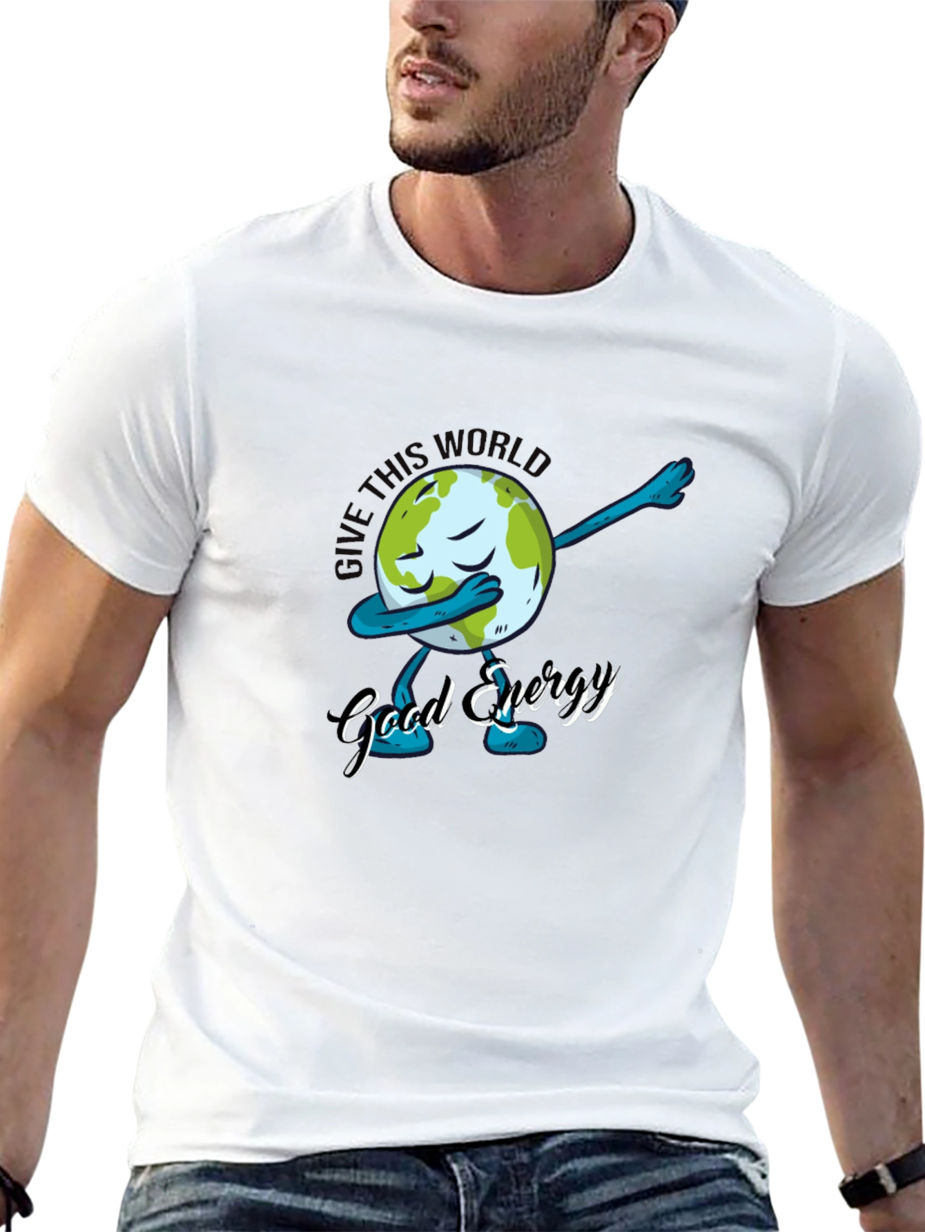 Give This World Good Energy T-Shirt - Black
