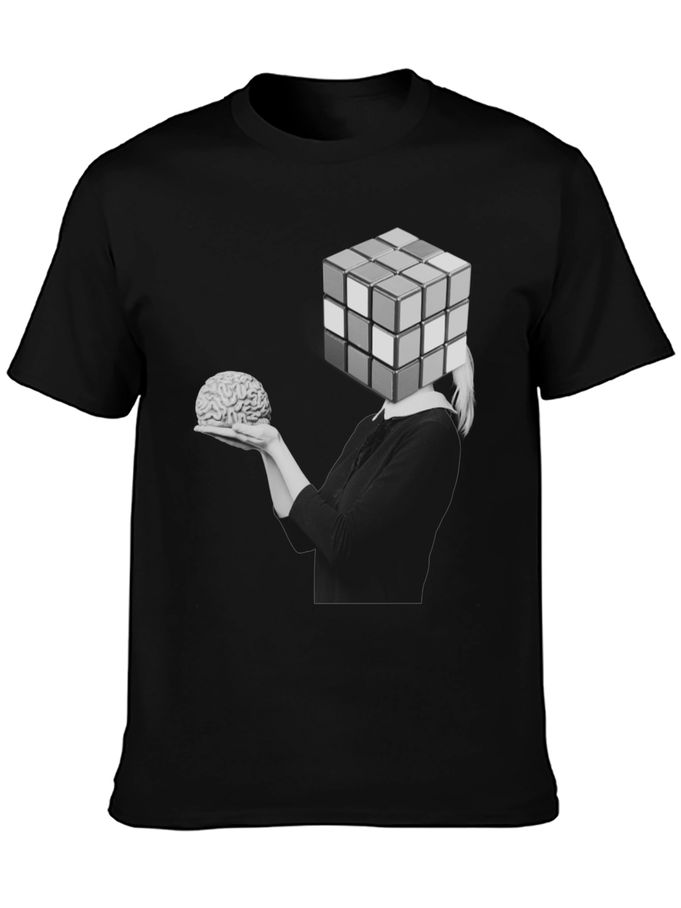 Rubiks Cube Brain T-Shirt
