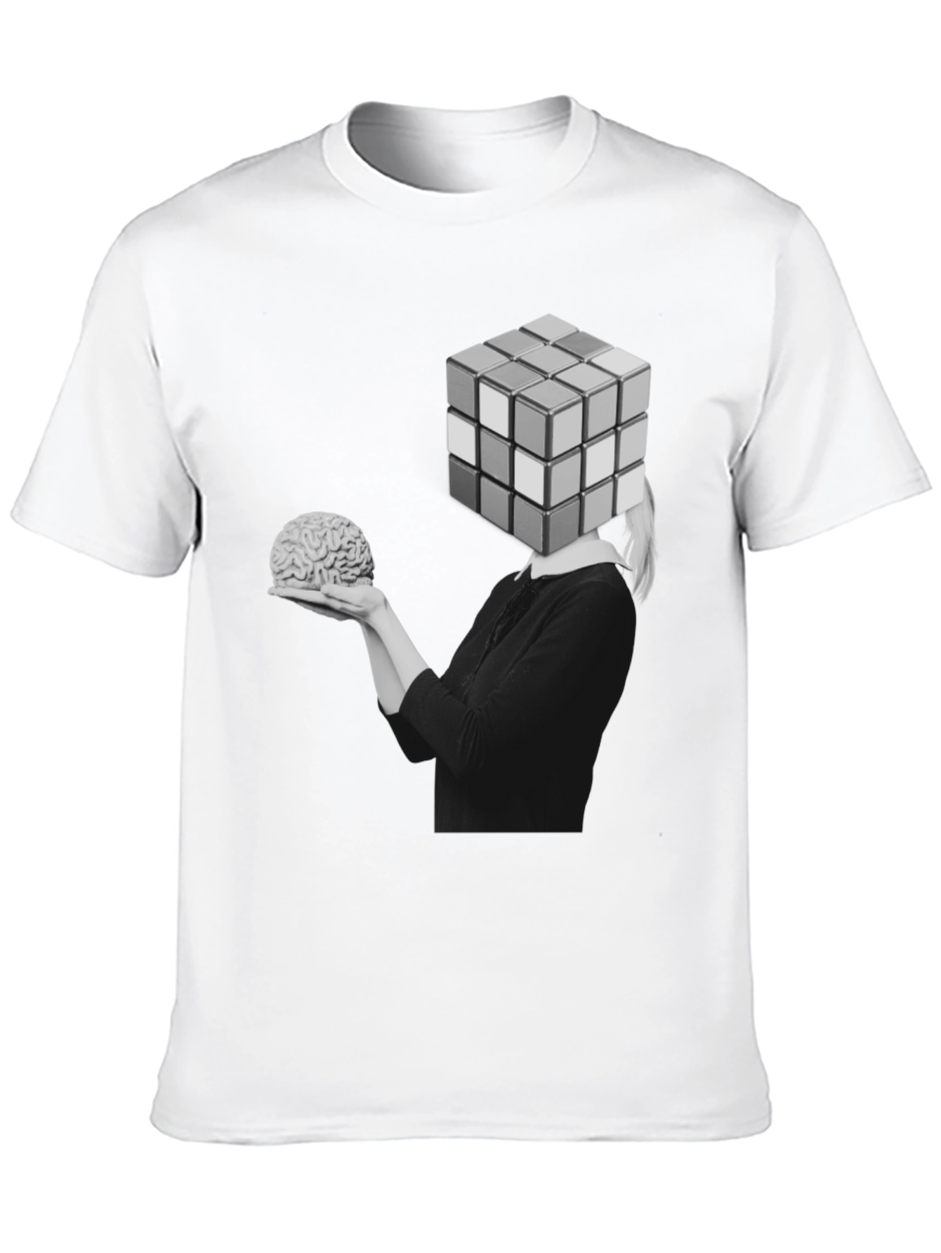 Rubiks Cube Brain T-Shirt