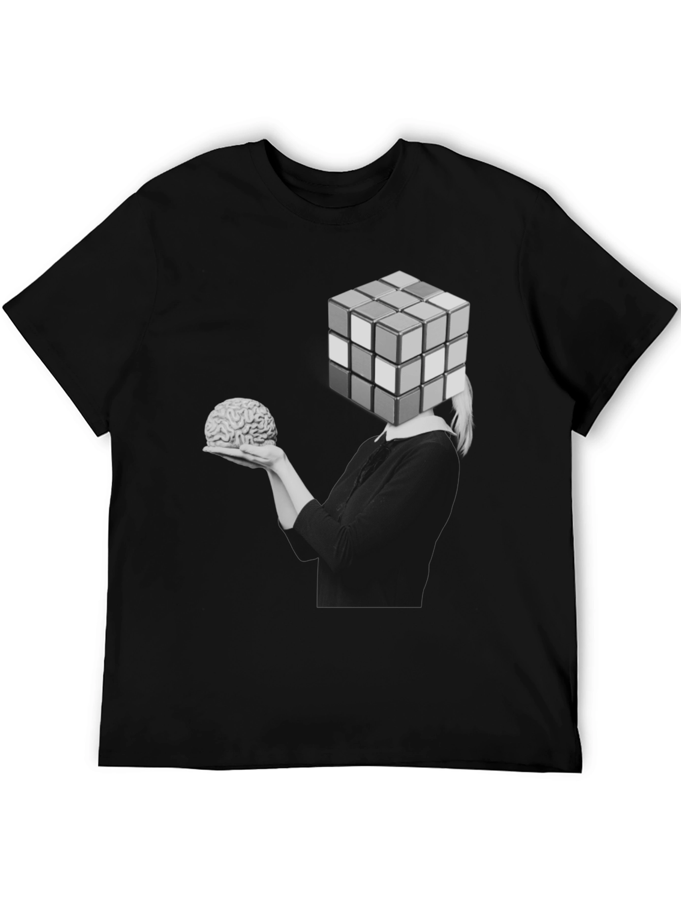 Rubiks Cube Brain T-Shirt