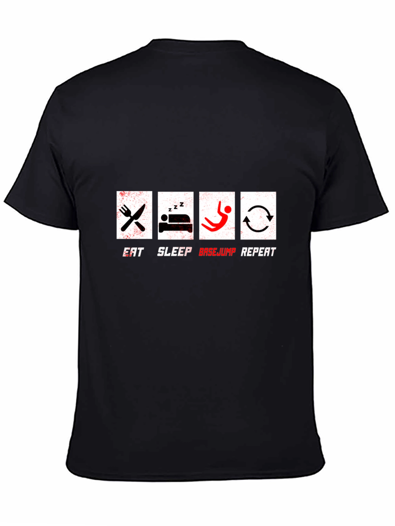 Eat Sleep Basejump Repeat Graphic T-Shirt