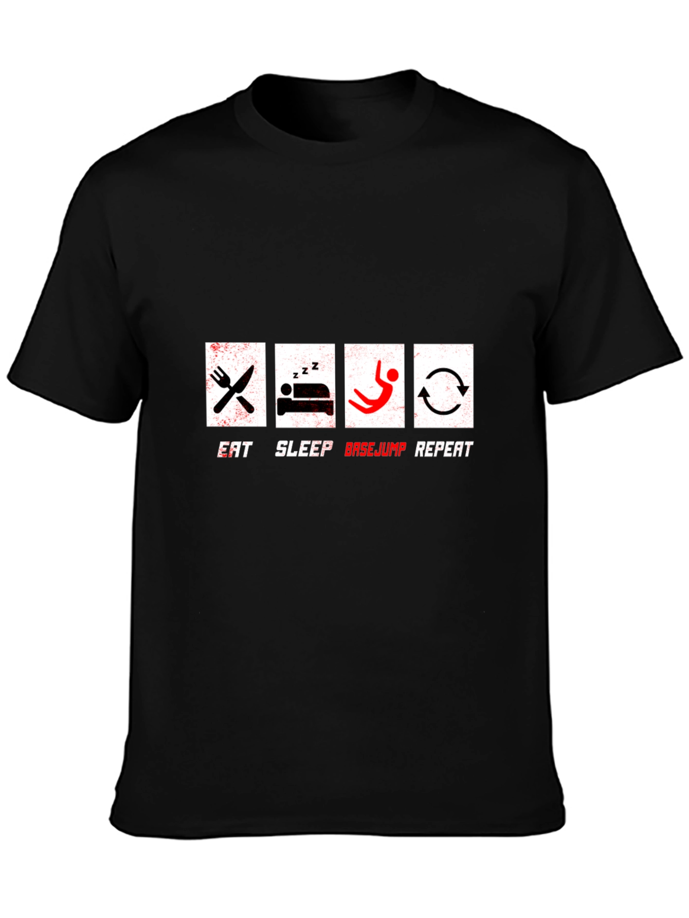 Eat Sleep Basejump Repeat Graphic T-Shirt