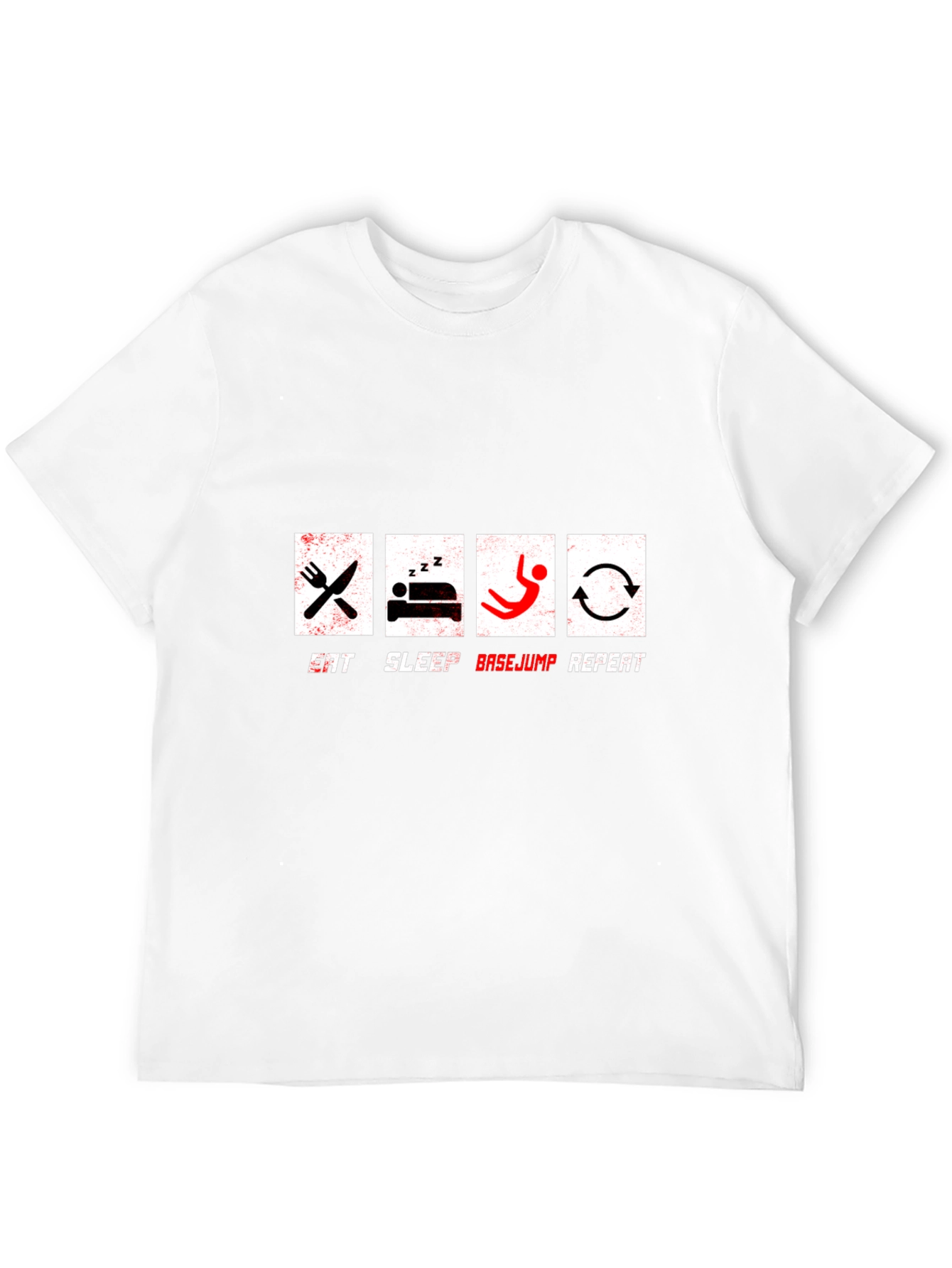 Eat Sleep Basejump Repeat Graphic T-Shirt