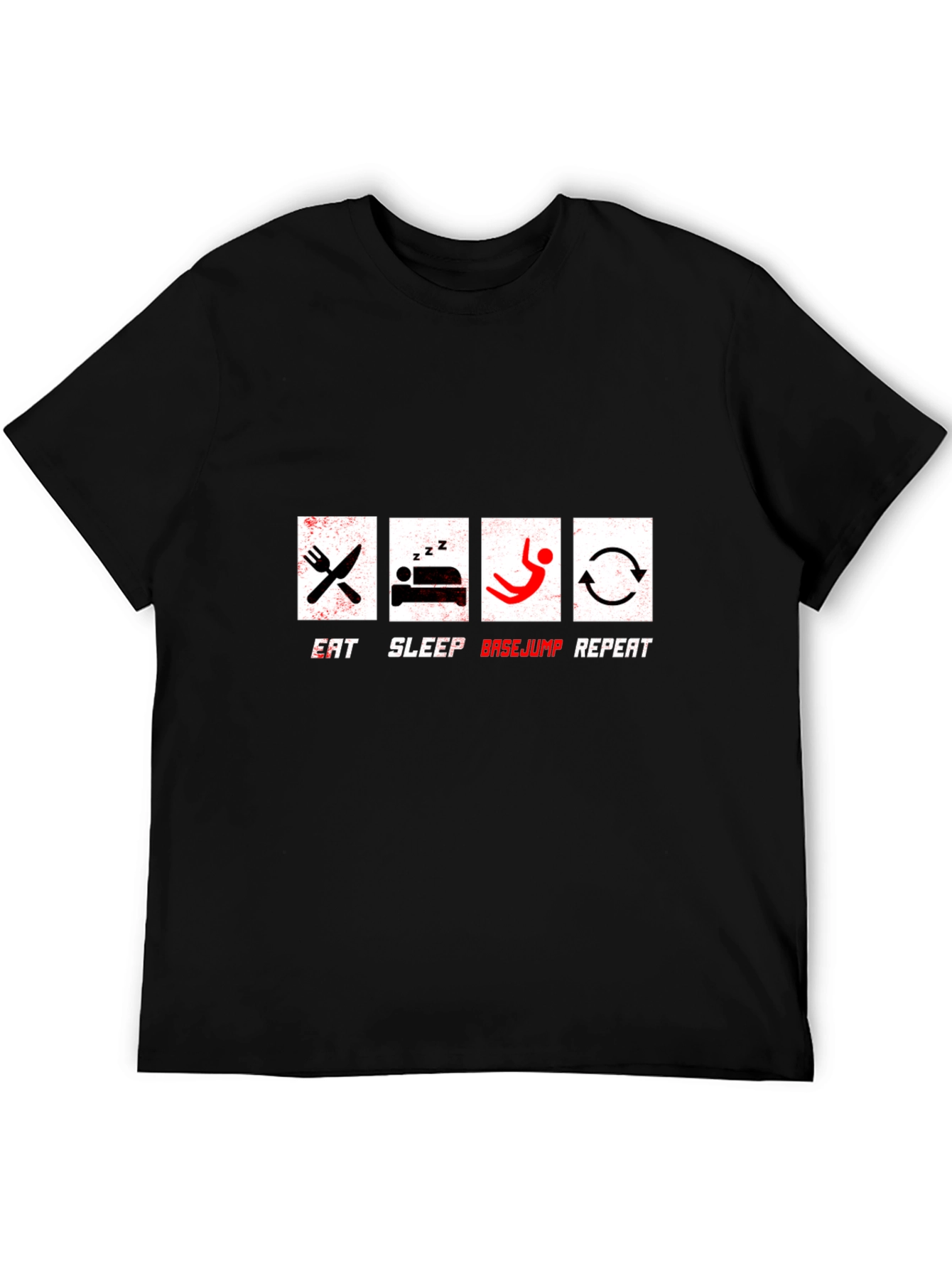Eat Sleep Basejump Repeat Graphic T-Shirt
