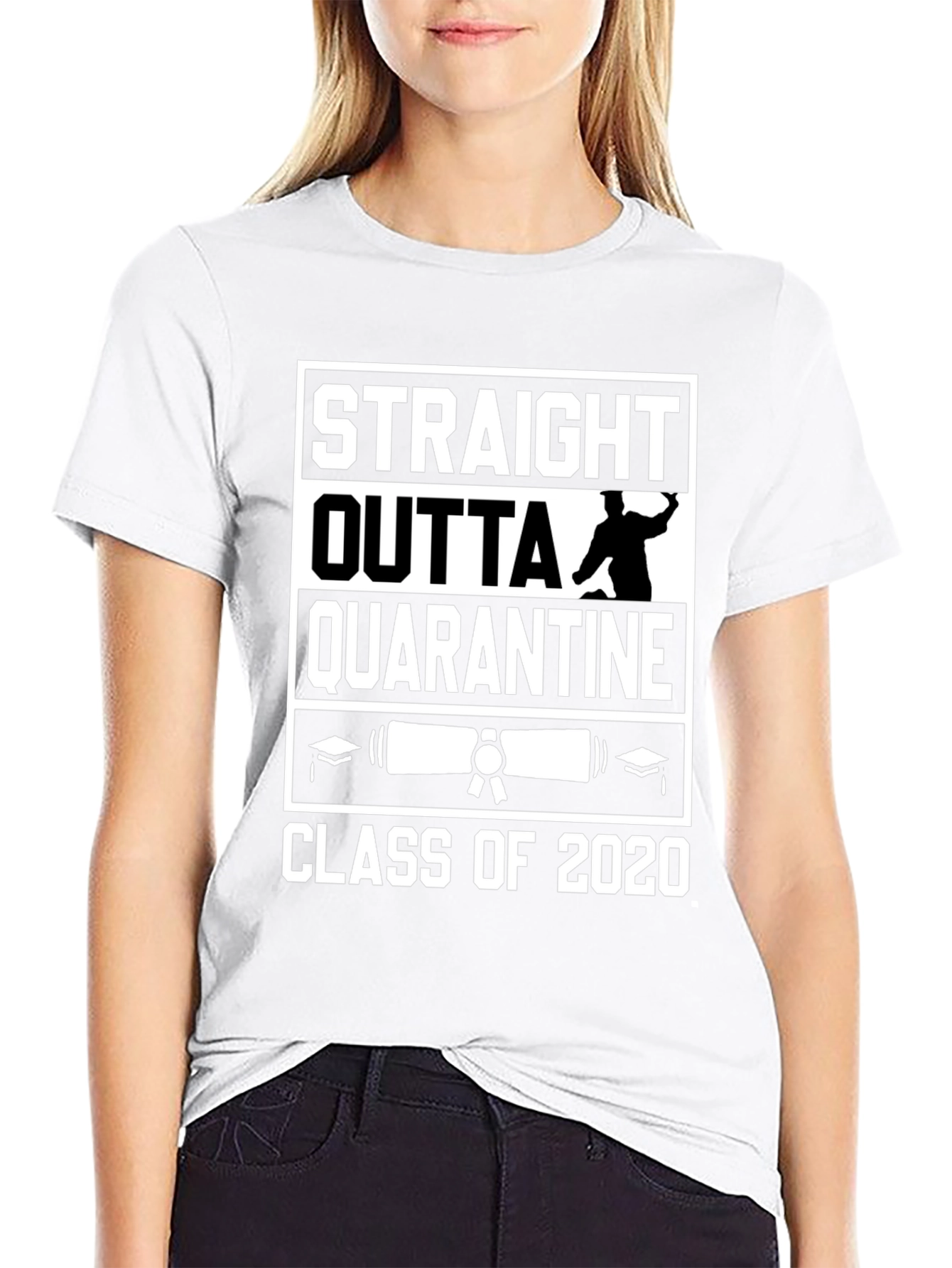 Straight Outta Quarantine Class of 2020 Graphic Tee
