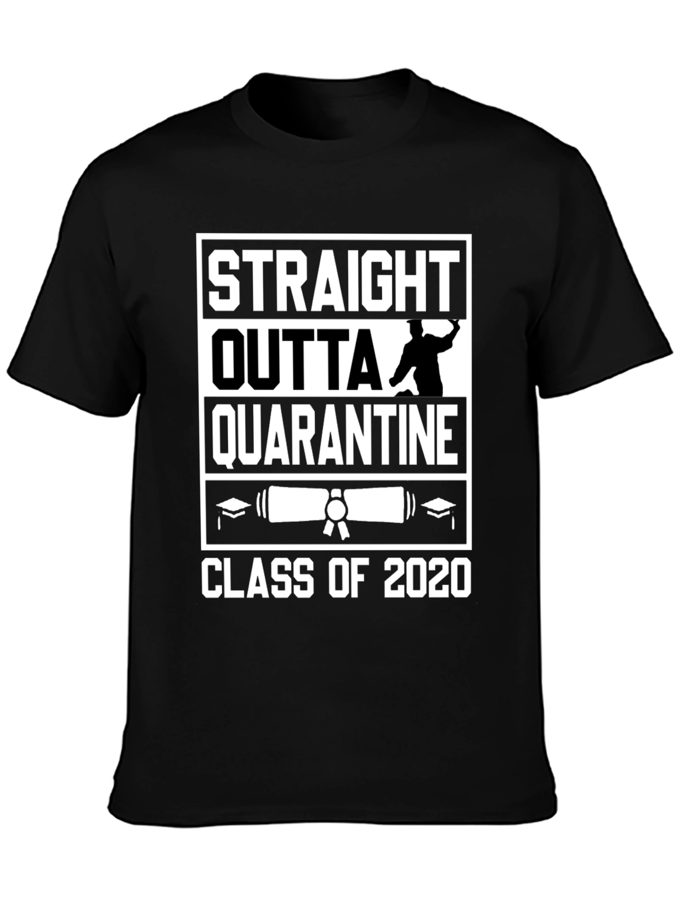 Straight Outta Quarantine Class of 2020 Graphic Tee