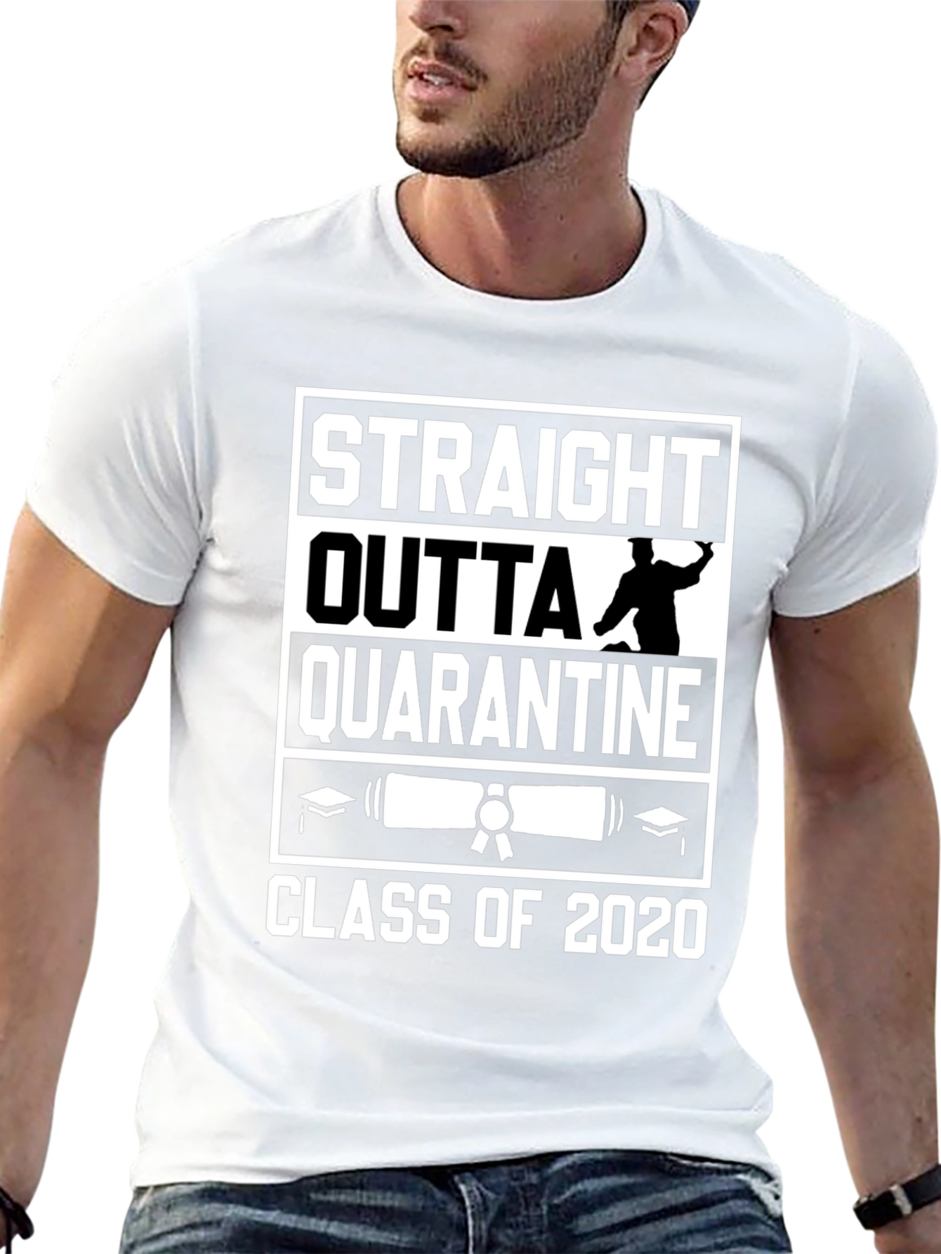 Straight Outta Quarantine Class of 2020 Graphic Tee