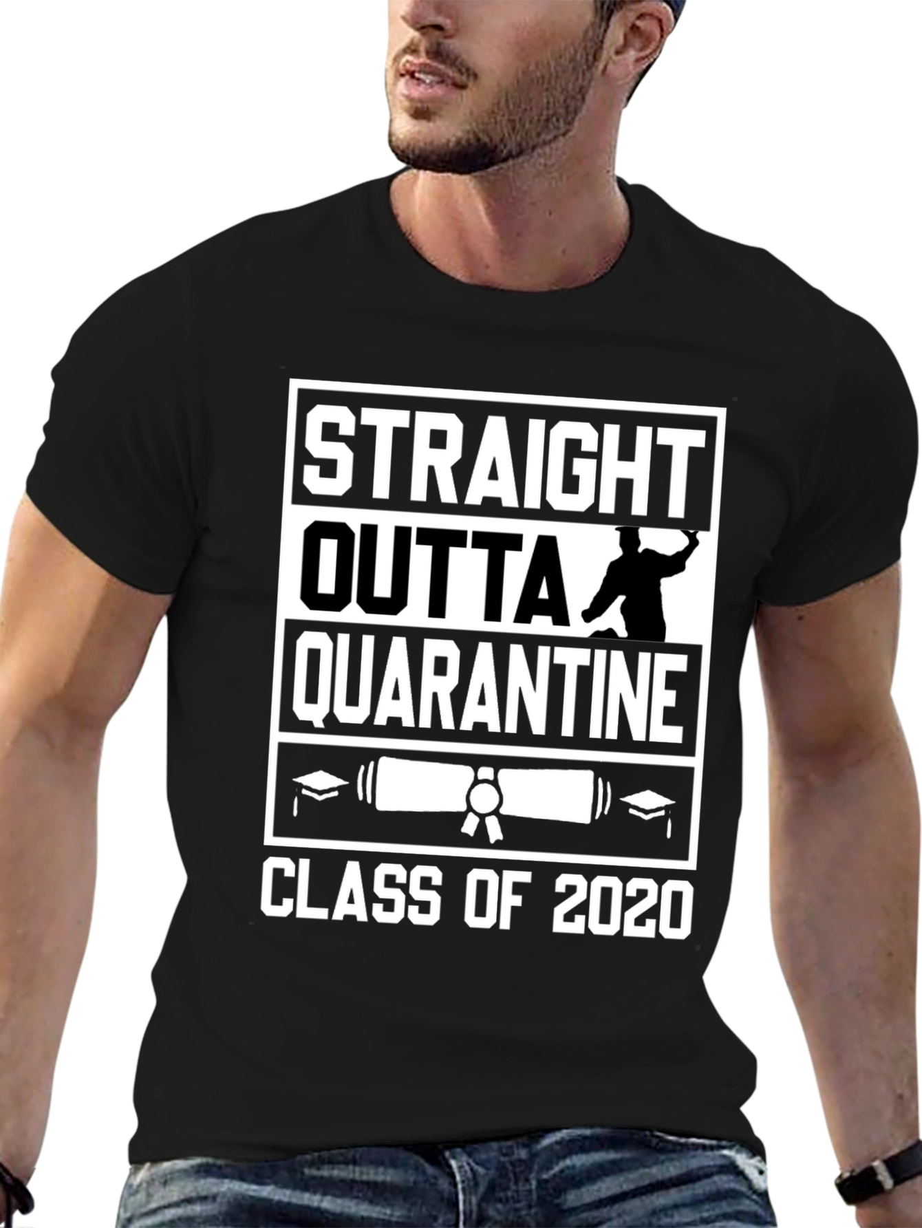 Straight Outta Quarantine Class of 2020 Graphic Tee