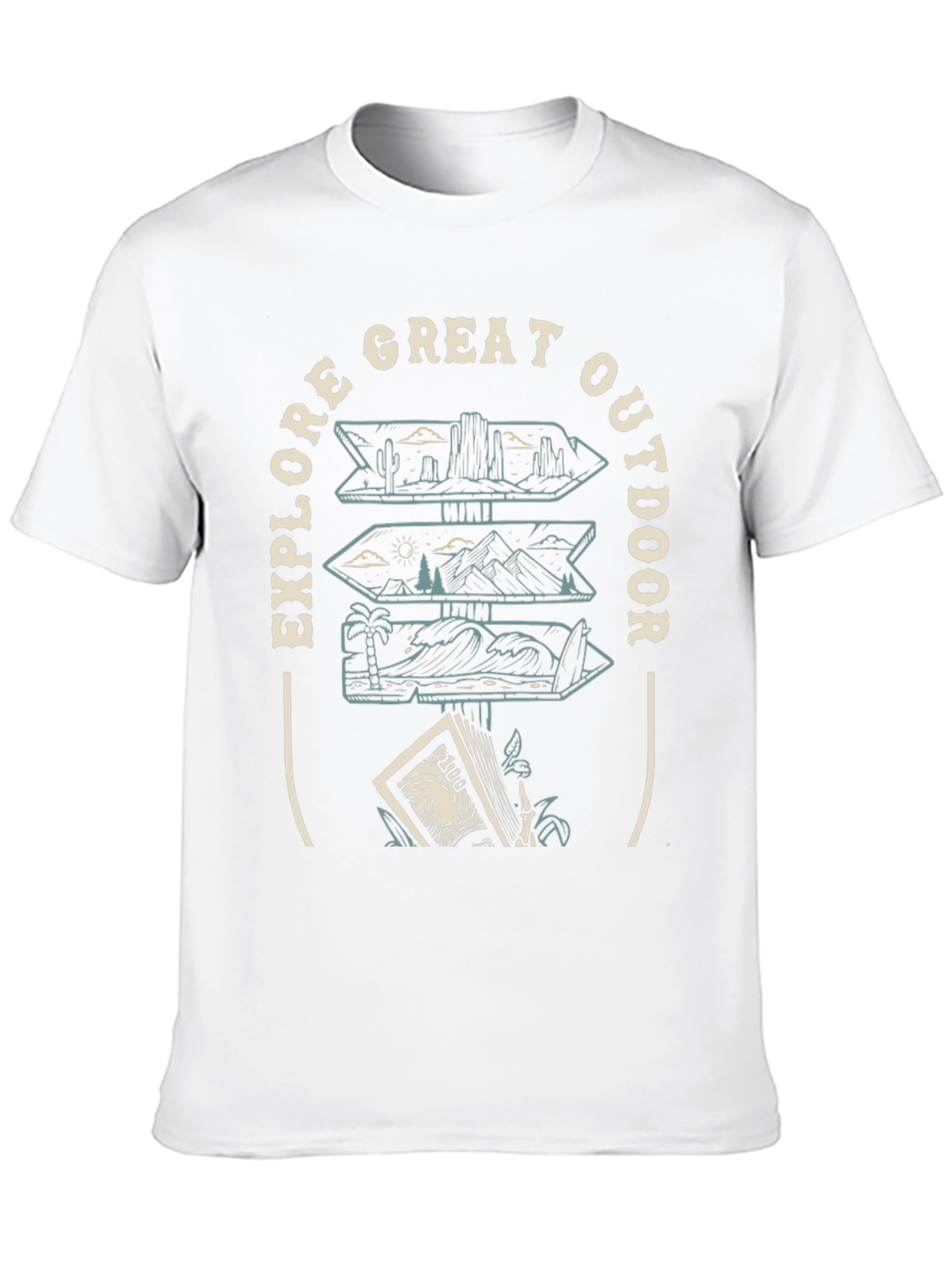 Explore Great Outdoor Black Graphic Tee