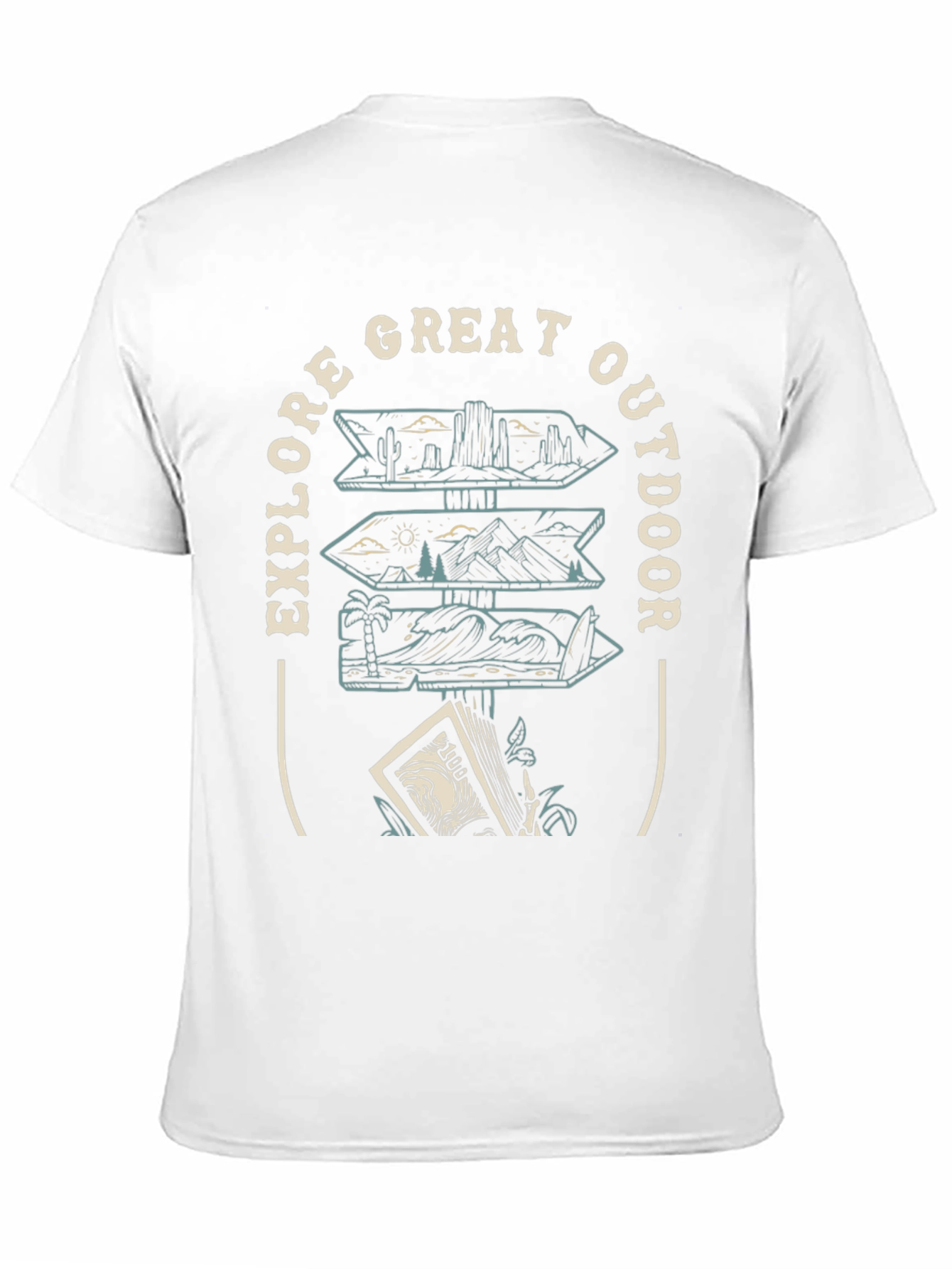Explore Great Outdoor Black Graphic Tee