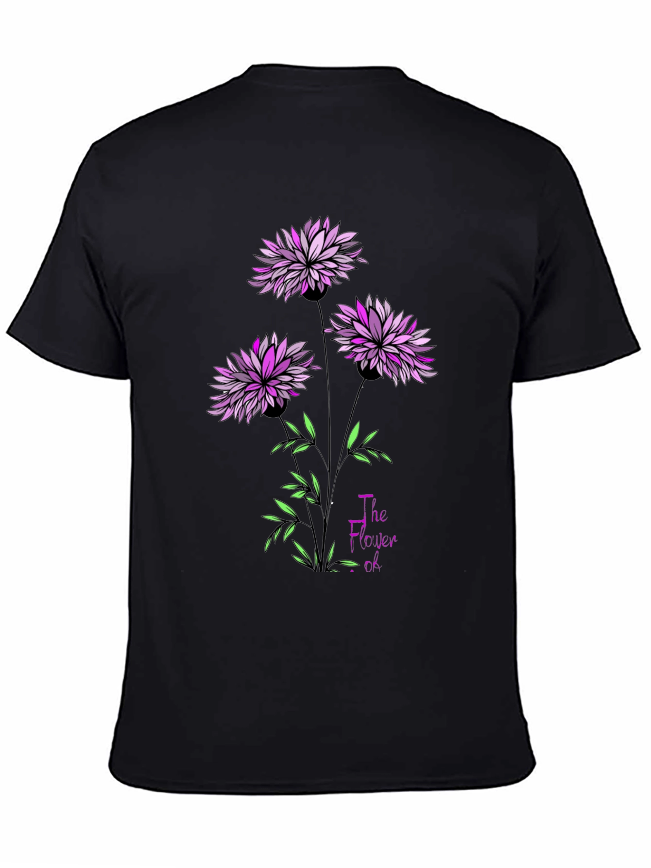 Floral Print T-Shirt - The Flower Of...