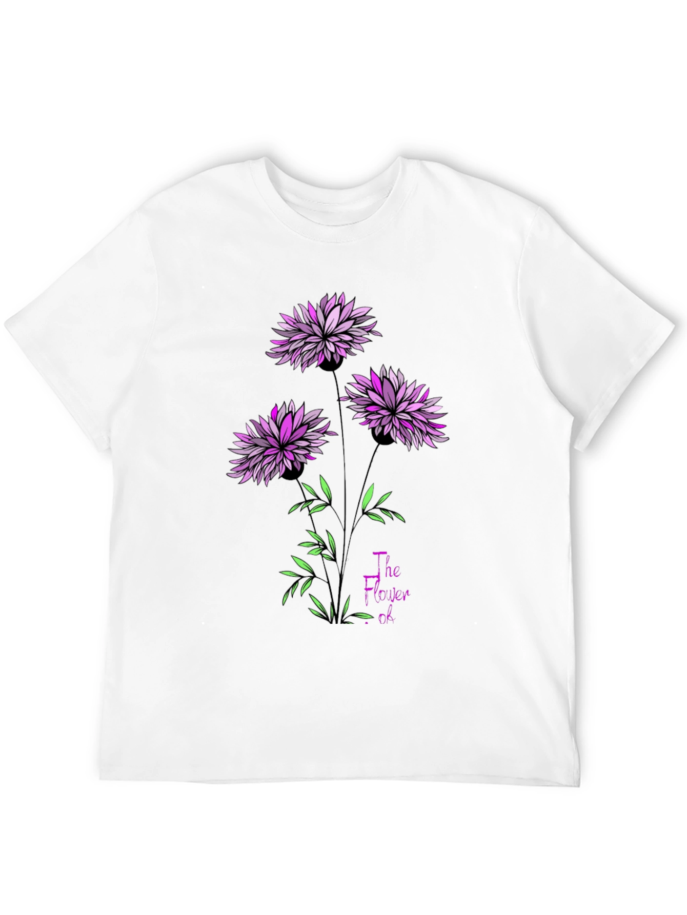 Floral Print T-Shirt - The Flower Of...