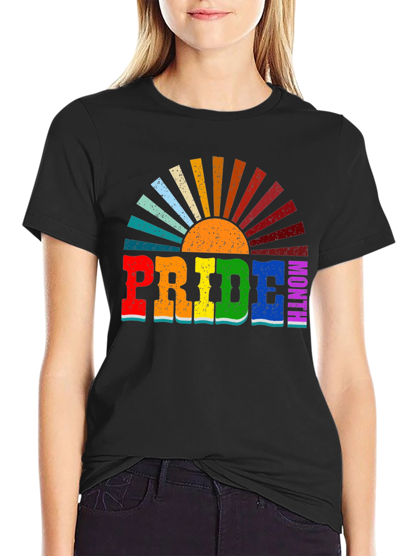 Pride Month Rainbow Retro T-Shirt