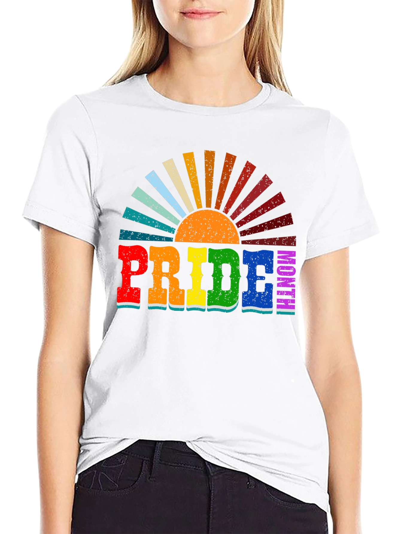 Pride Month Rainbow Retro T-Shirt