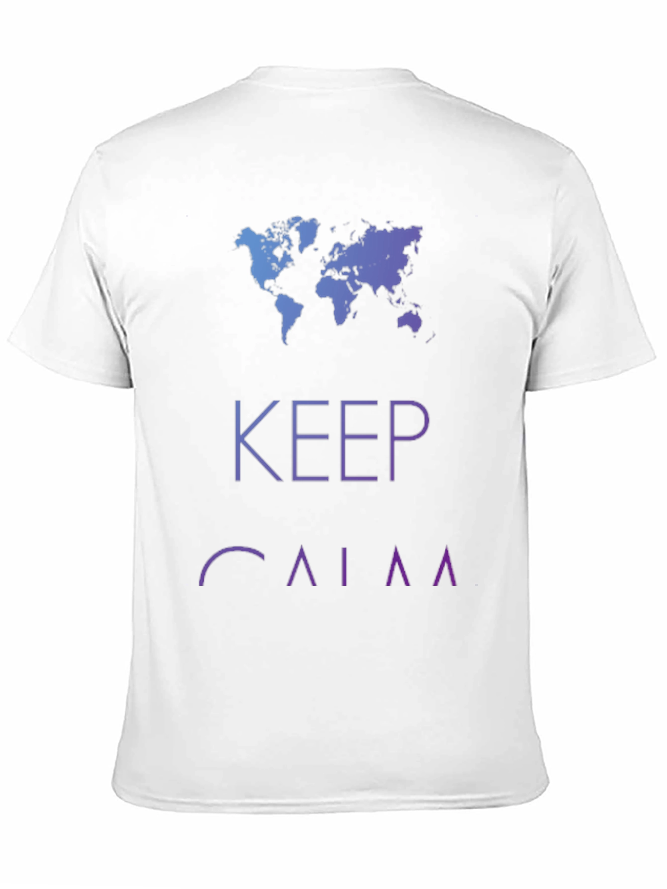 Keep Calm World Map Graphic T-Shirt