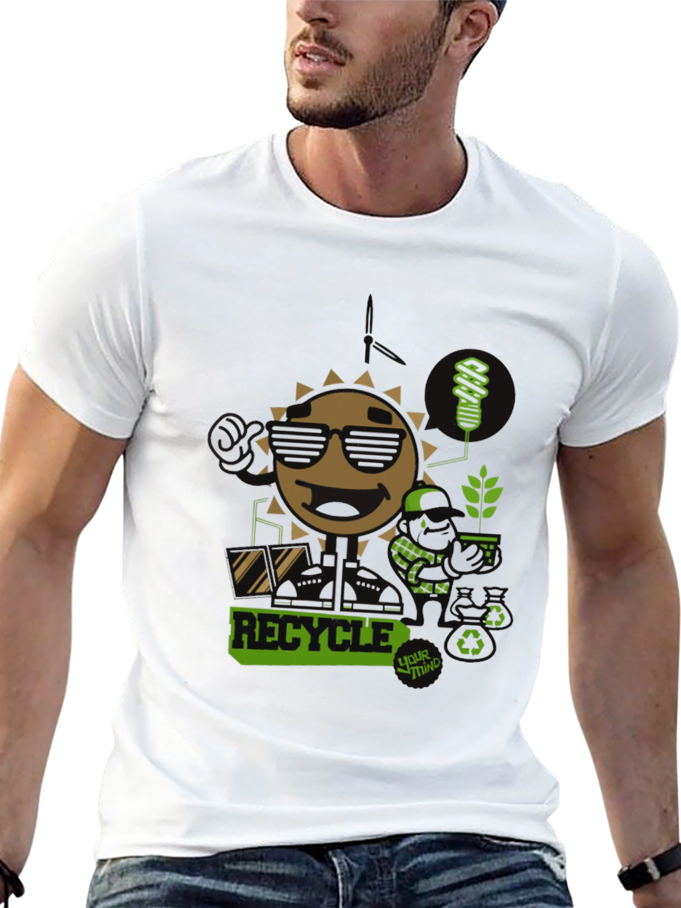Eco-Friendly Recycle Graphic Tee